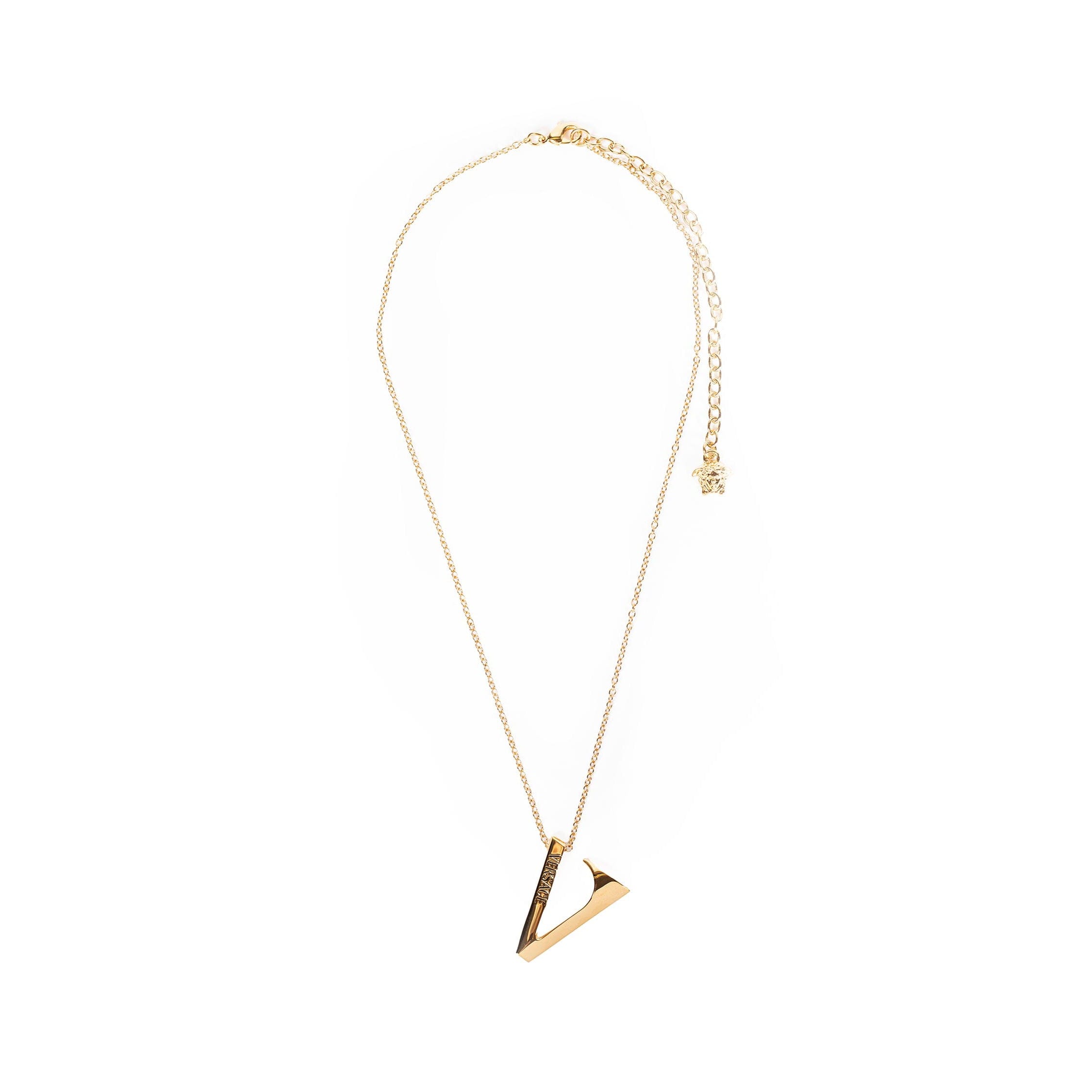 Versace V Pendant Necklace