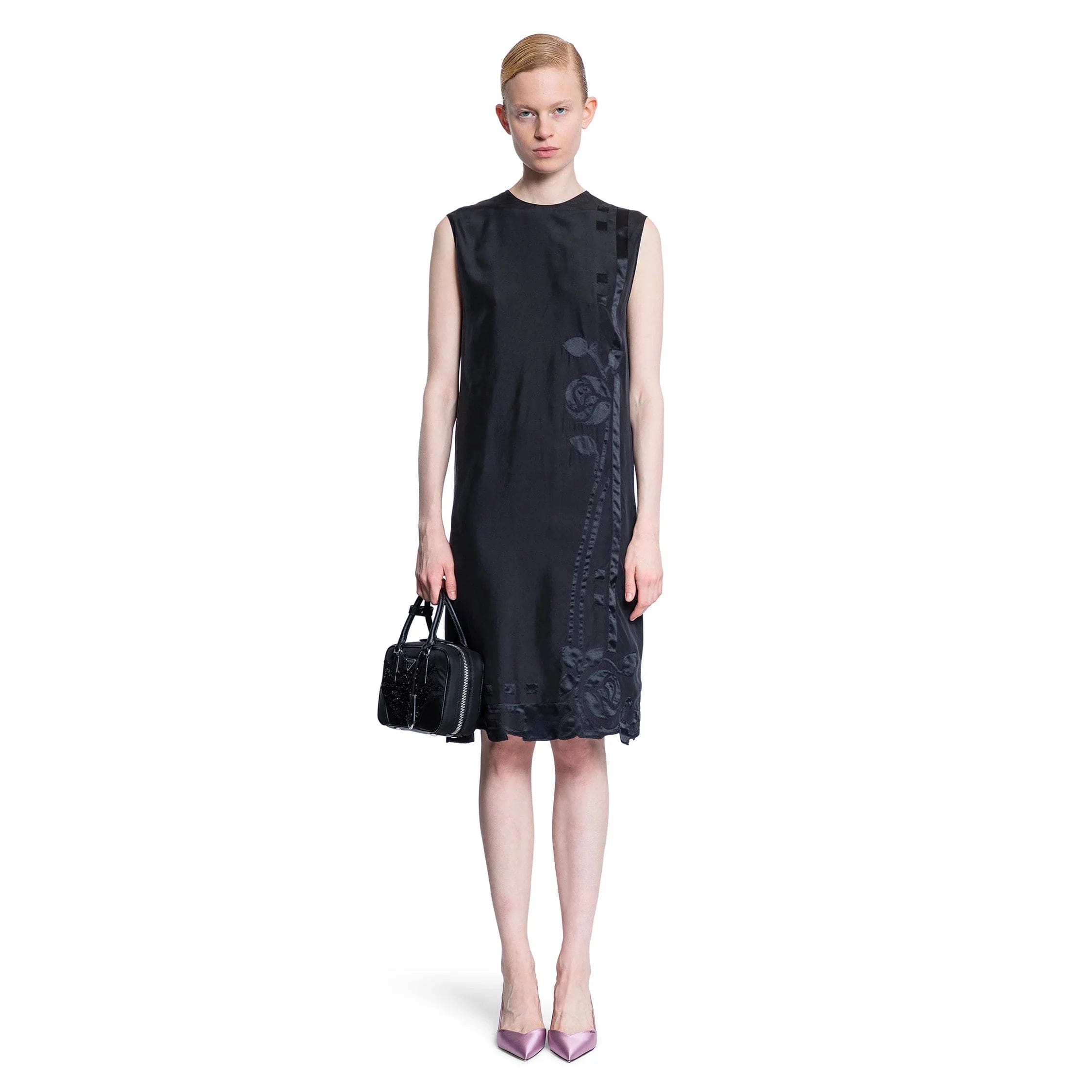 Prada Habotai Embroidery Dress