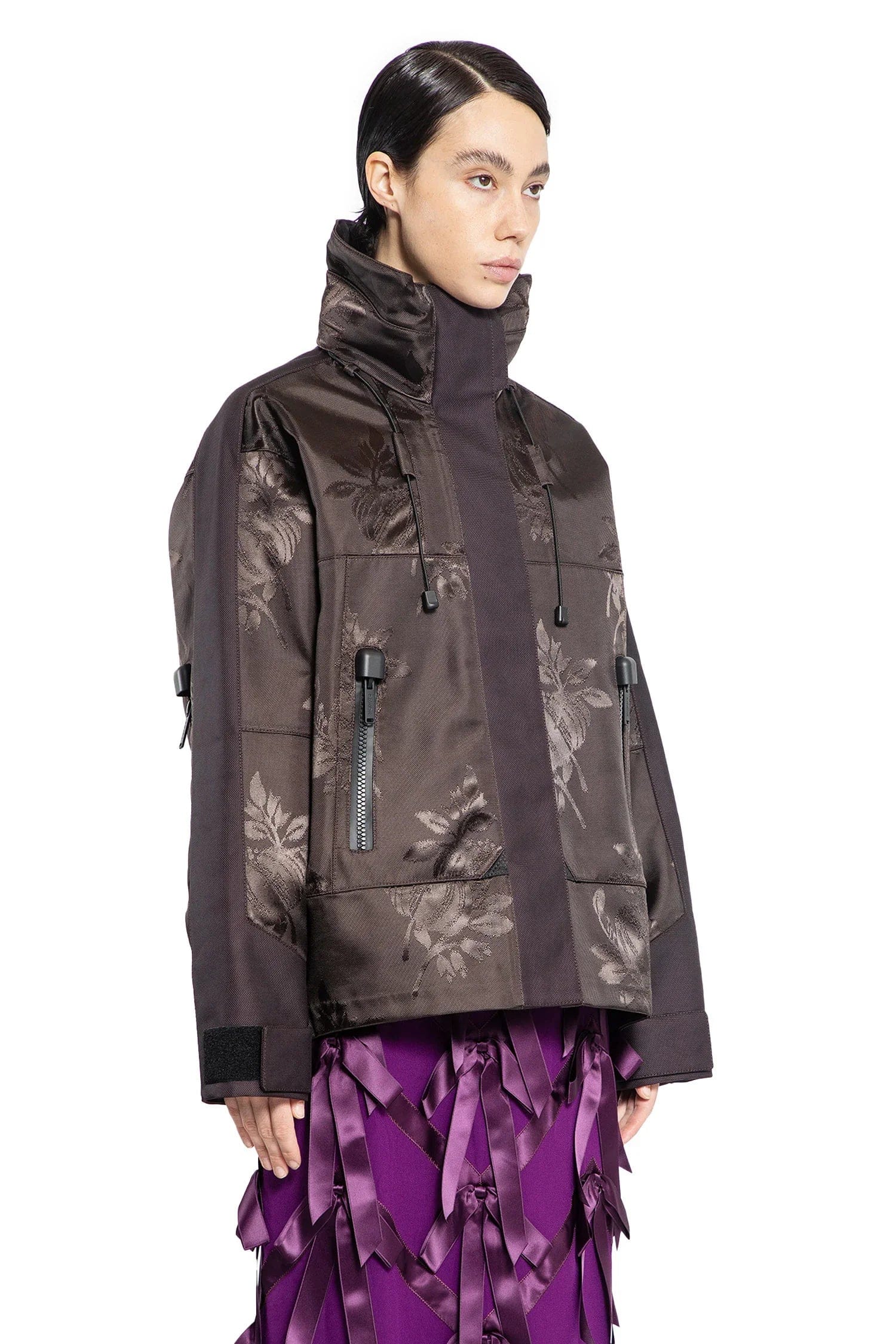 Prada Floral Jacquard Nylon Jacket