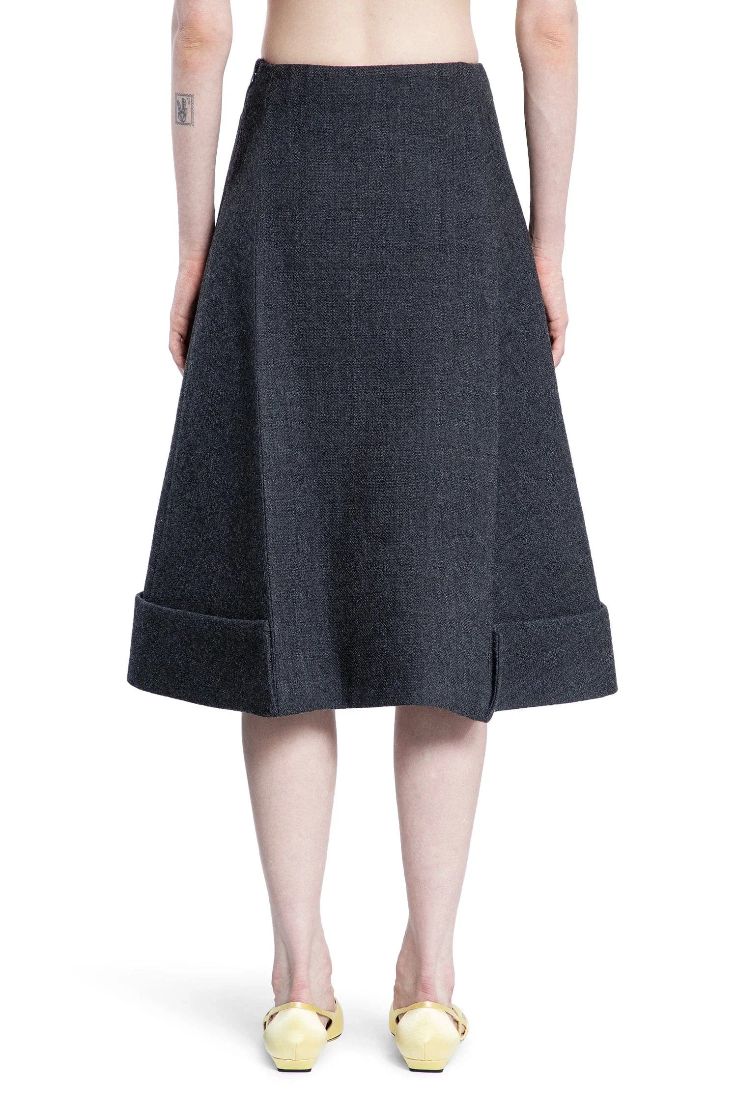 Prada Vintage-look rush stitch midi-skirt