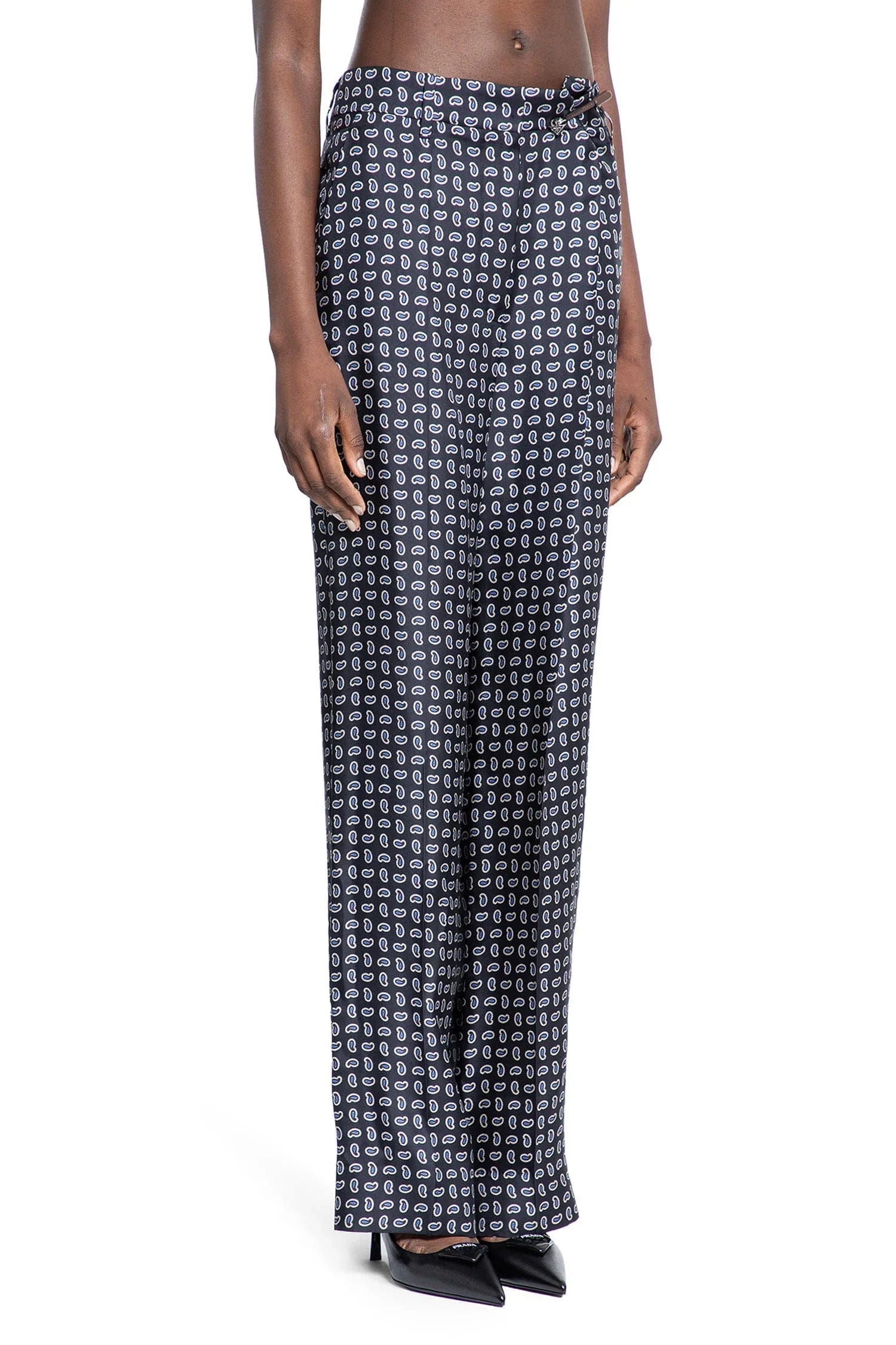 Prada Paisley silk trousers