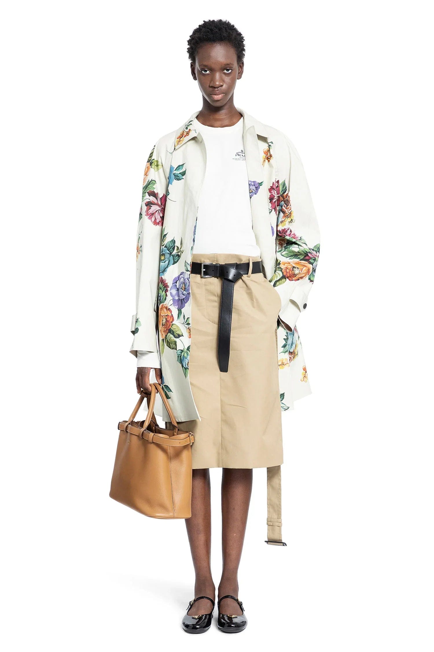 Prada Cotton twill skirt