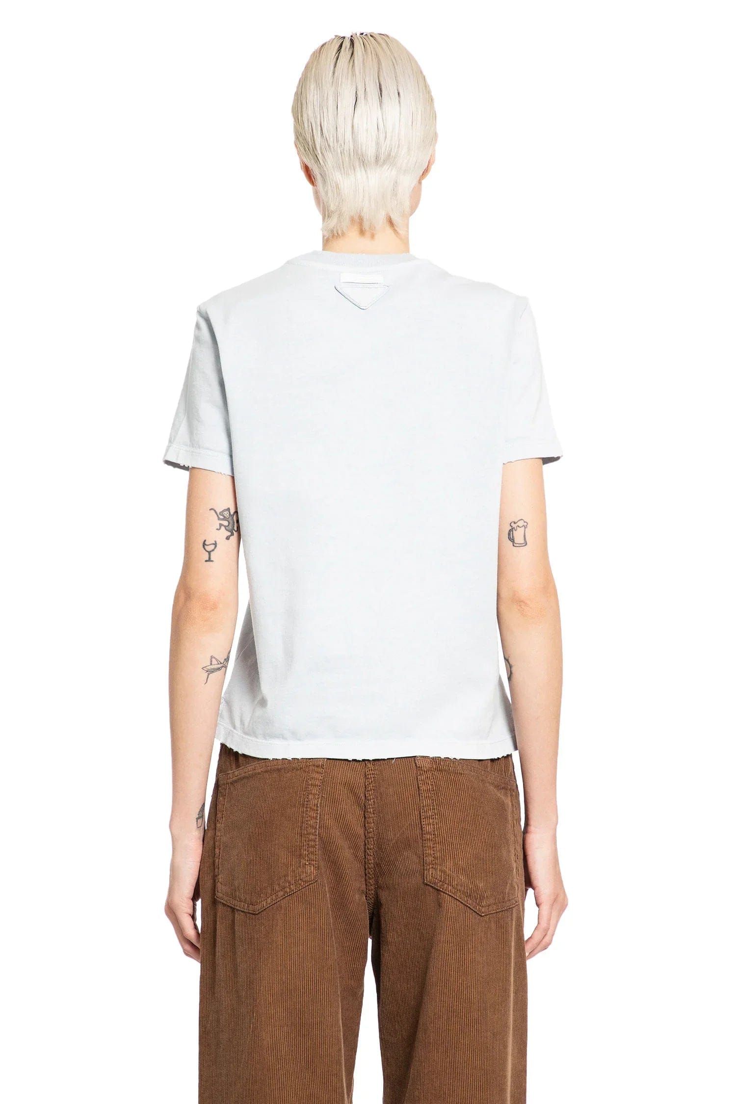 Prada Straight Fit Jersey T-Shirt
