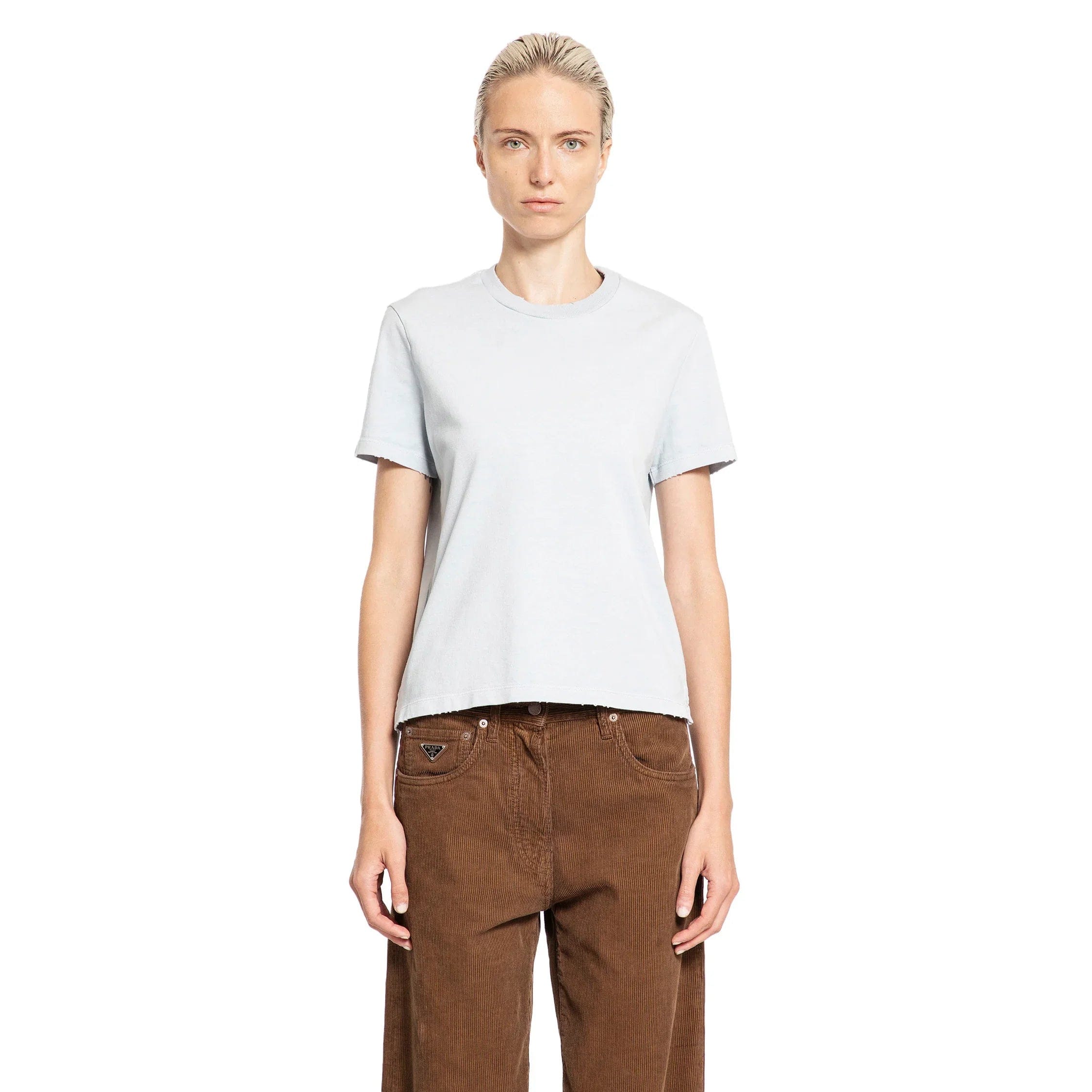 Prada Straight Fit Jersey T-Shirt