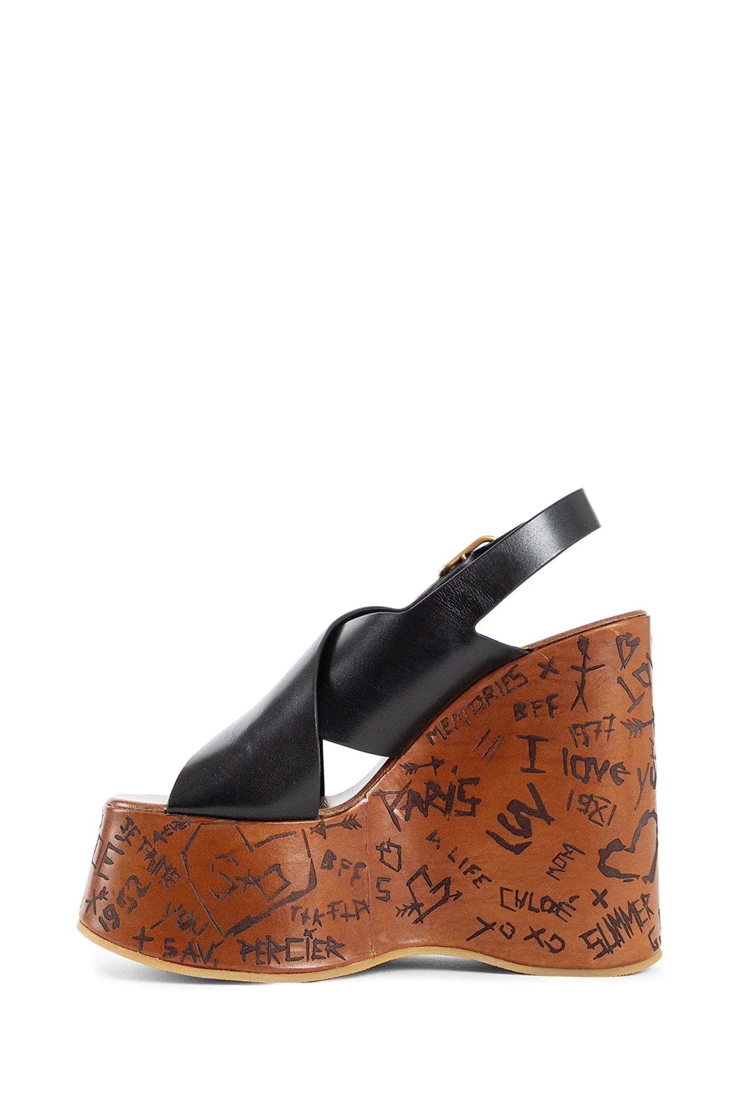 Chloe Maxime Wedge Sandals