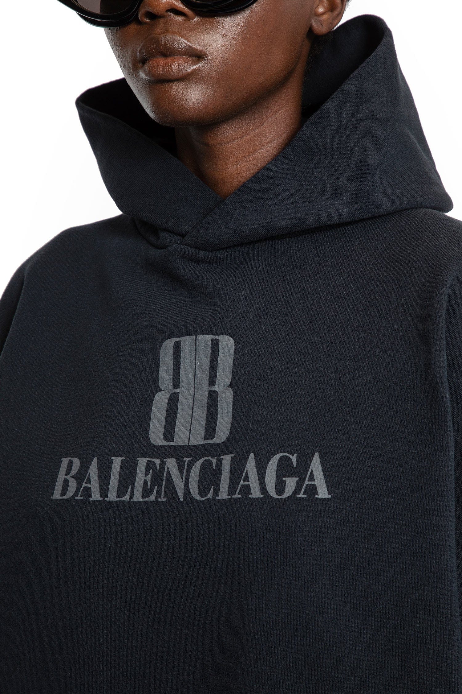 Balenciaga Nano BB Cropped Hoodie