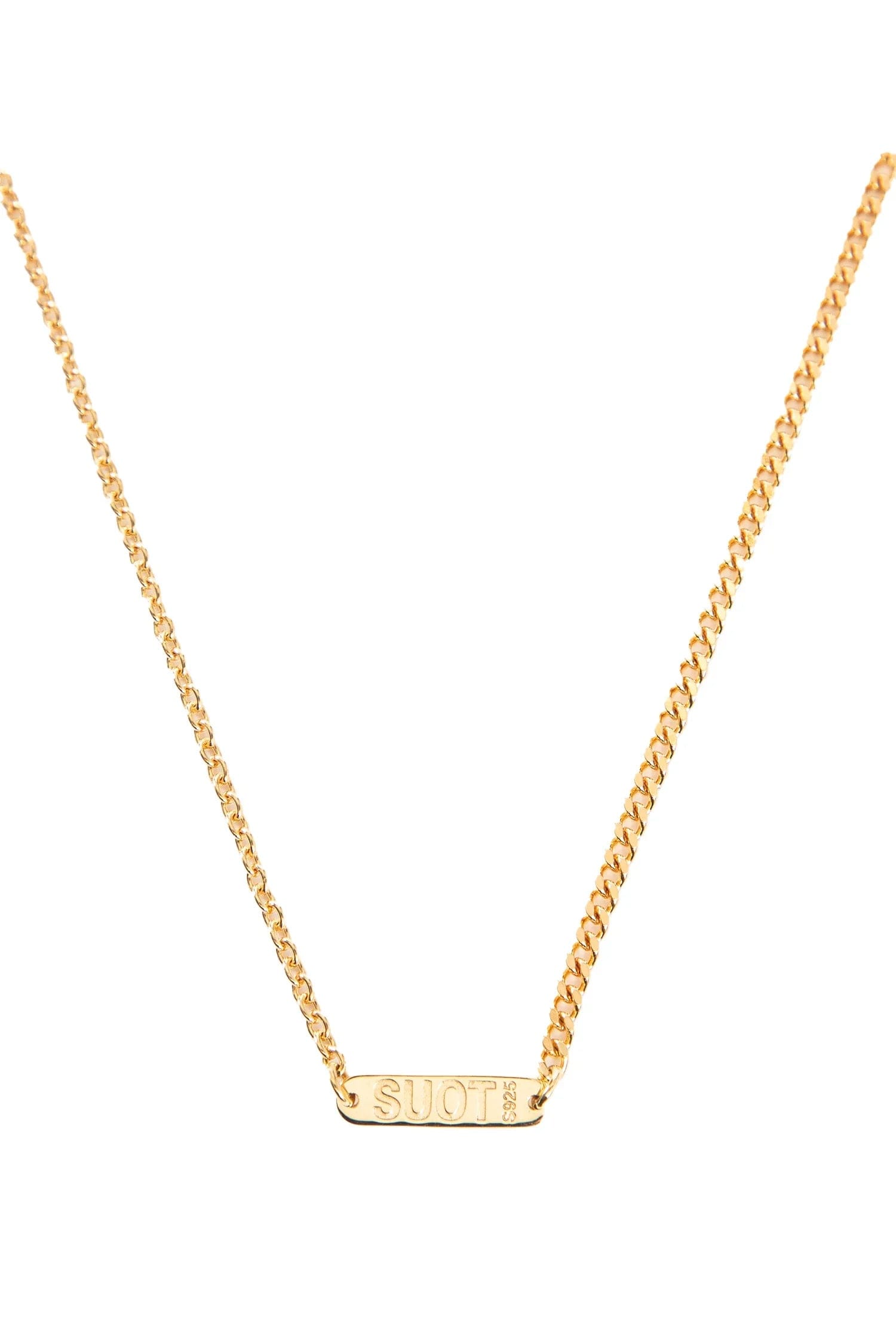 SUOT STUDIO Gold Plated Silver Mix Chains Necklace