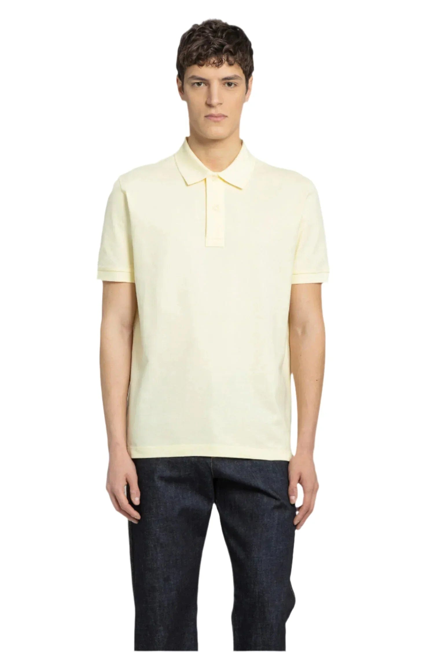 BOTTEGA VENETA MAN YELLOW T-SHIRTS