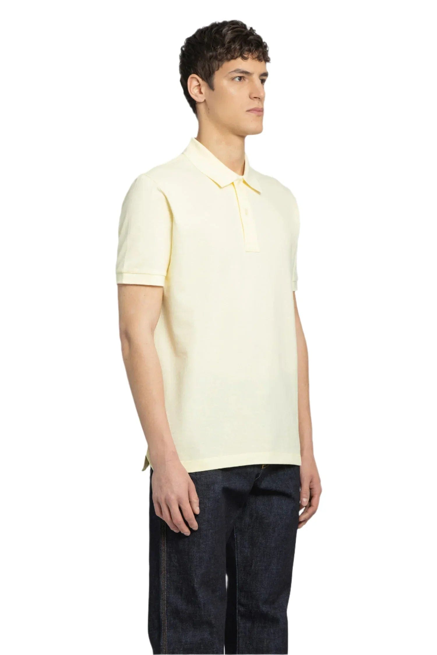 BOTTEGA VENETA MAN YELLOW T-SHIRTS