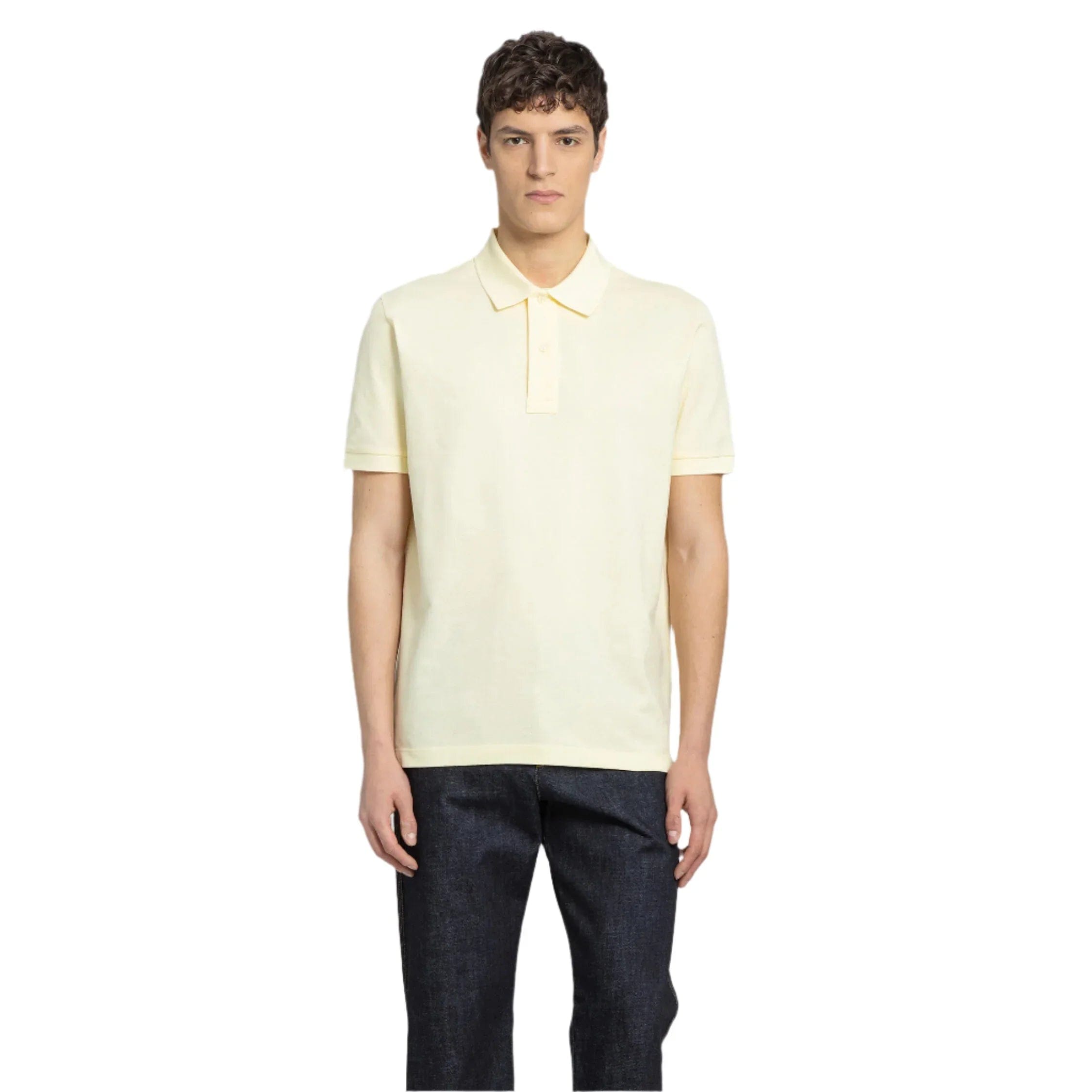 BOTTEGA VENETA MAN YELLOW T-SHIRTS