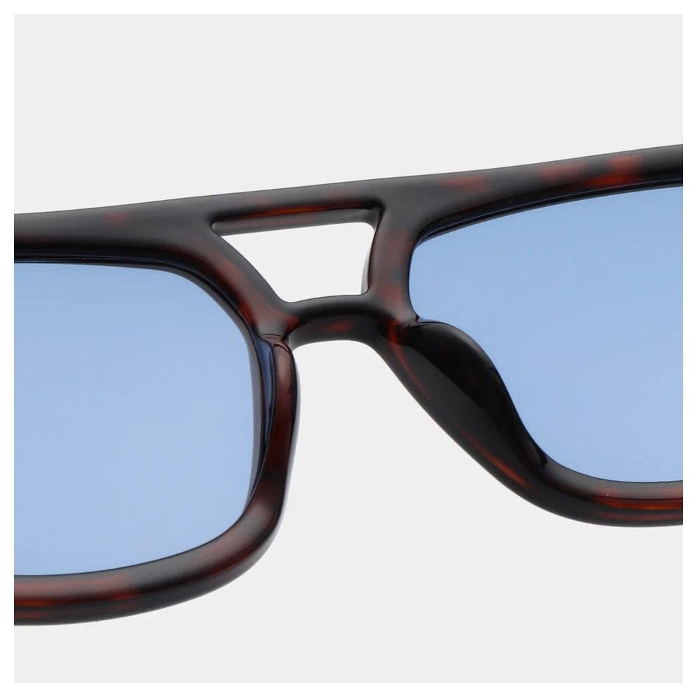 A. Kjaerbede Kaya Sunglasses - Demi-Tortoise Blue Lense