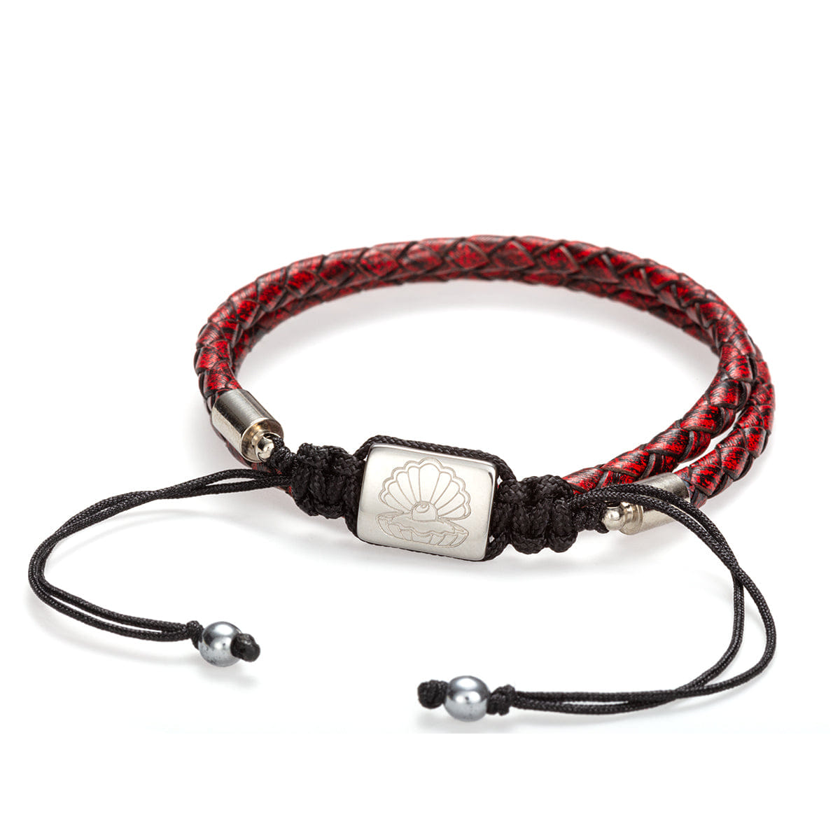Perle Fini Oleath Wrap Bracelet Burgundy