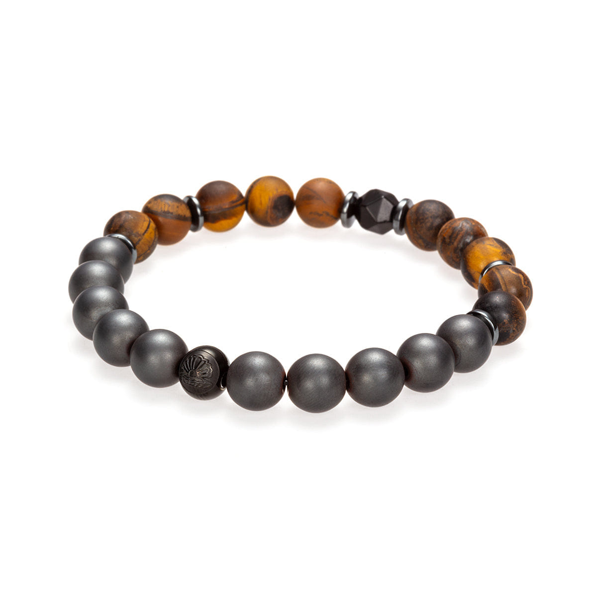 Perle Fini El Bead Multi Bracelet Grey