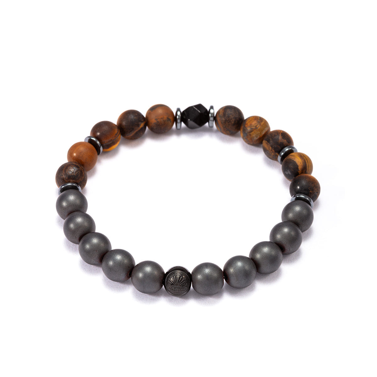 Perle Fini El Bead Multi Bracelet Grey