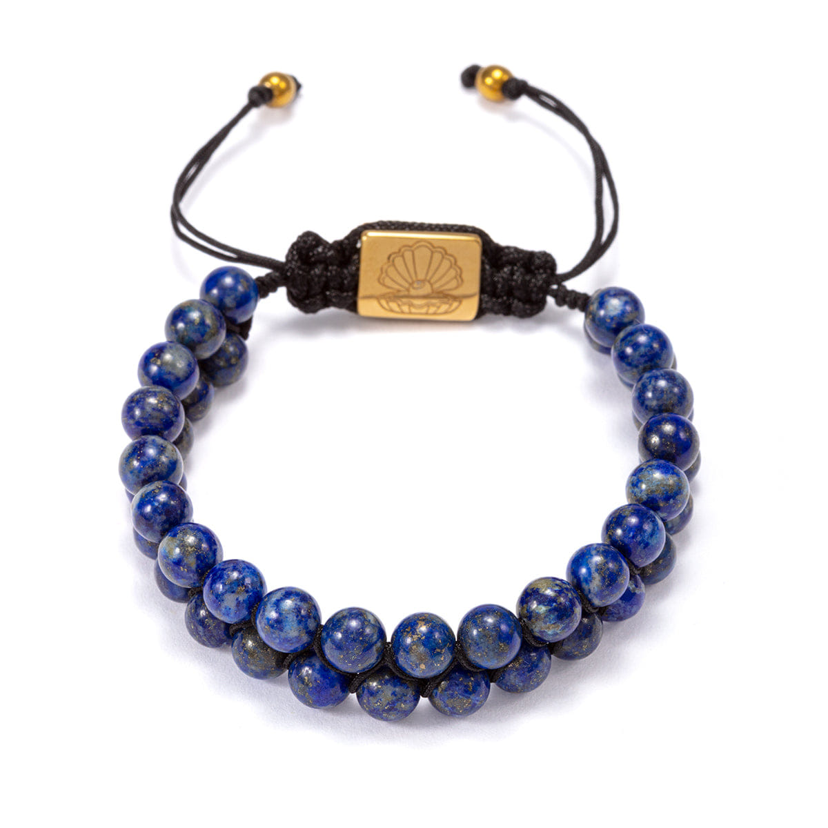Perle Fini Doub Bead Bracelet Blue