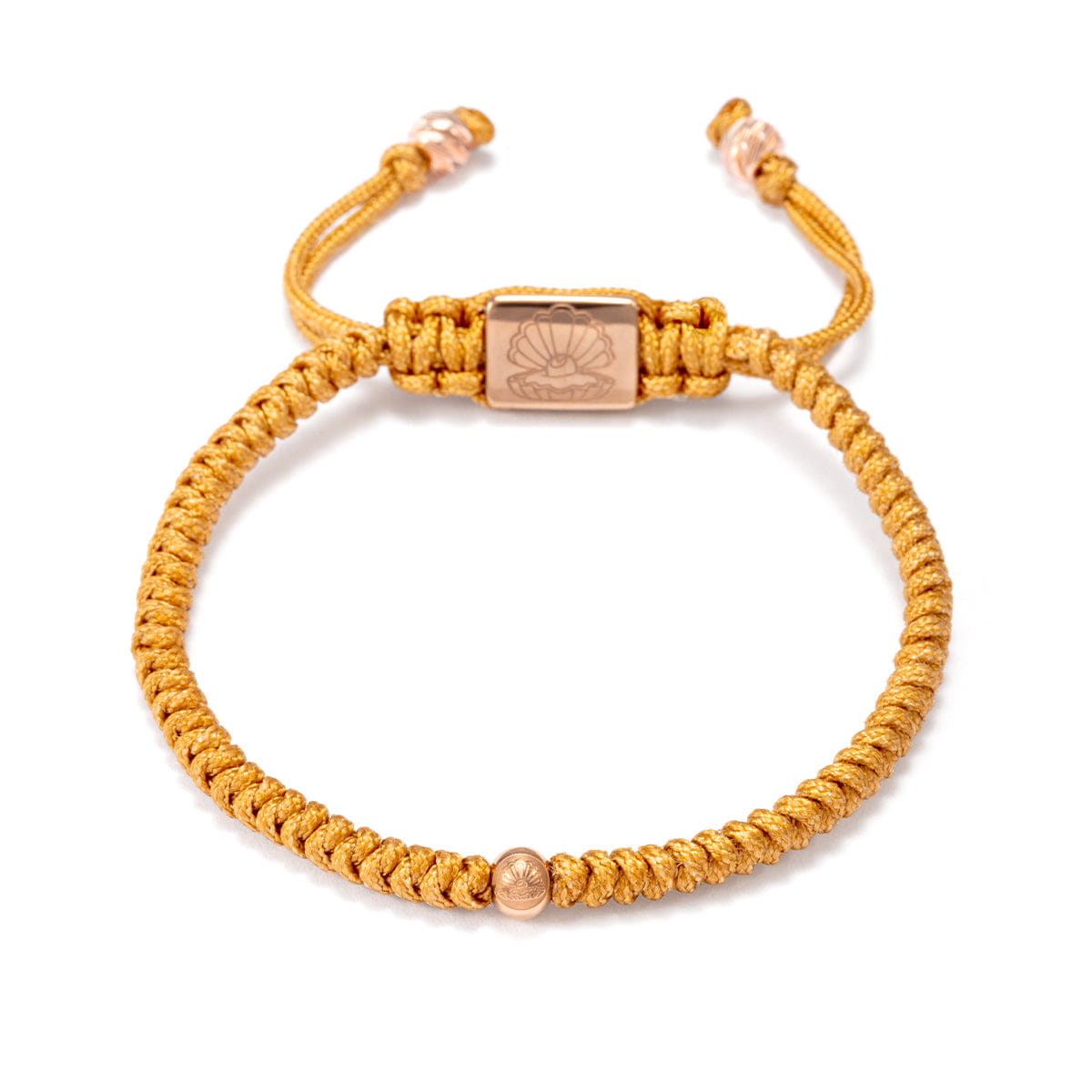 Perle Fini Ro Weave Bracelet Beige
