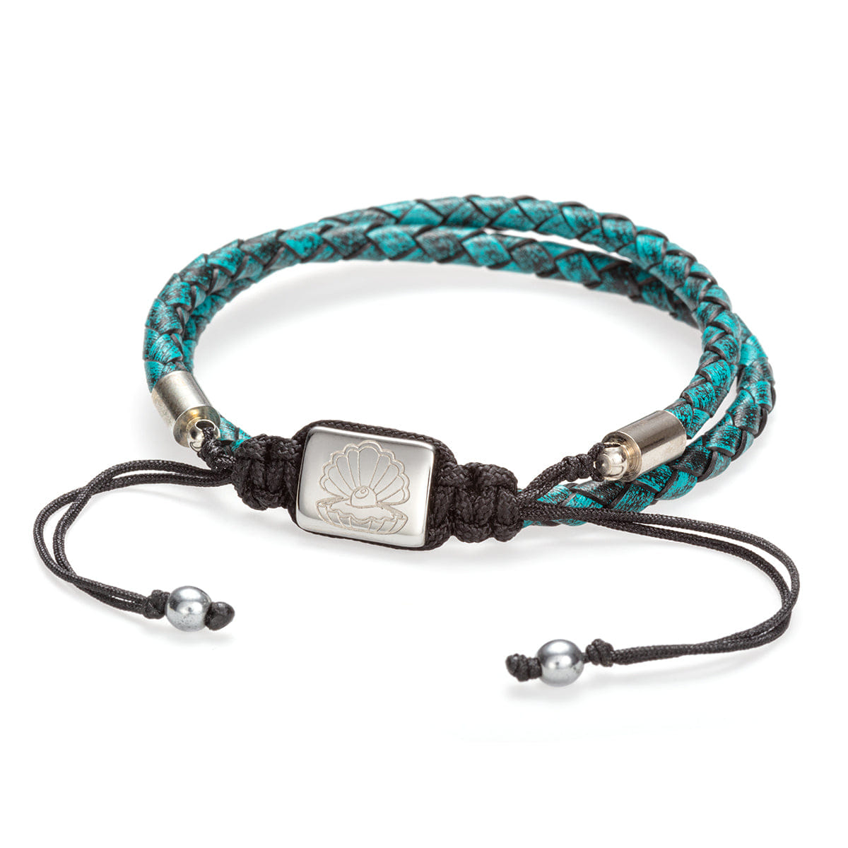 Perle Fini Oleath Wrap Bracelet Turquoise