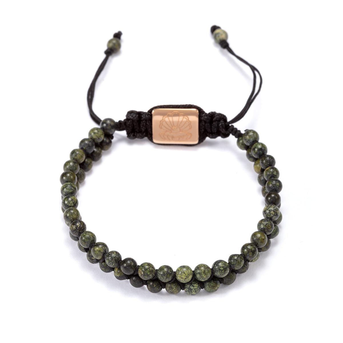 Perle Fini Doub Bead Bracelet Green