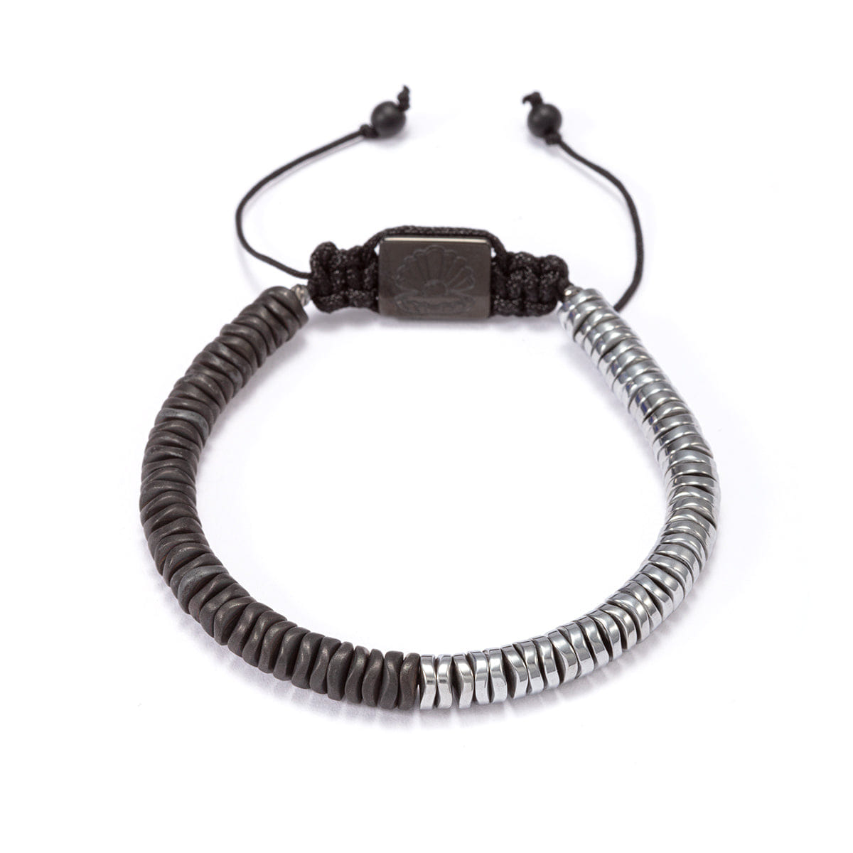 Perle Fini Flaweave 2tone Bracelet Black
