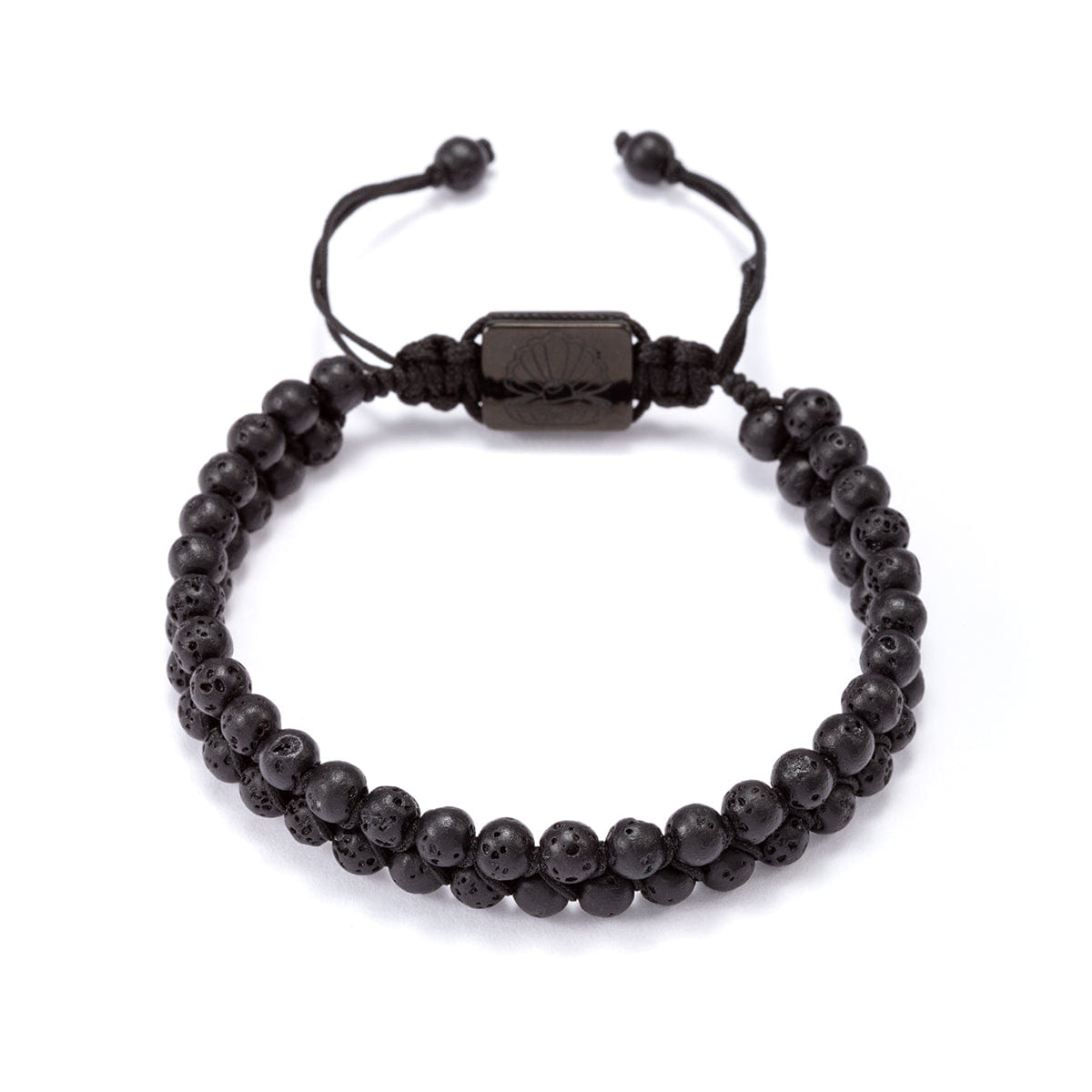 Perle Fini Doub Bead Bracelet Grey