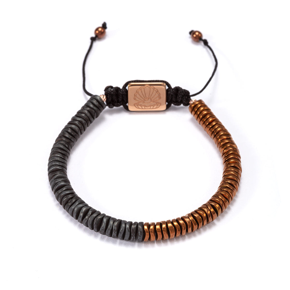 Perle Fini Flaweave 2tone Bracelet Brown