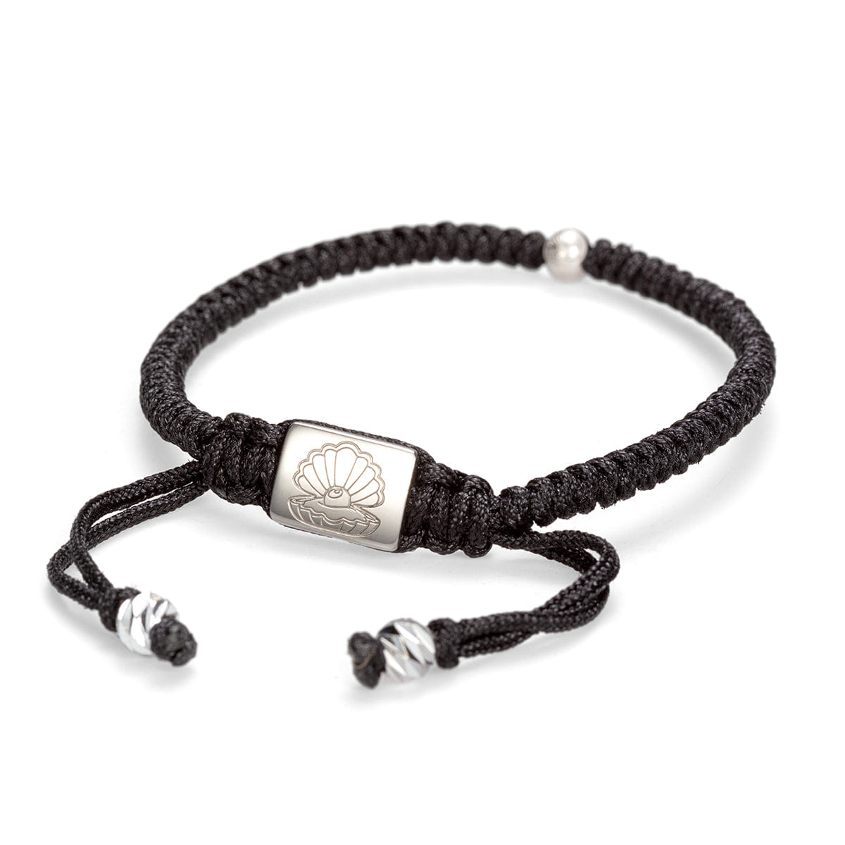Perle Fini Ro Weave Bracelet Black