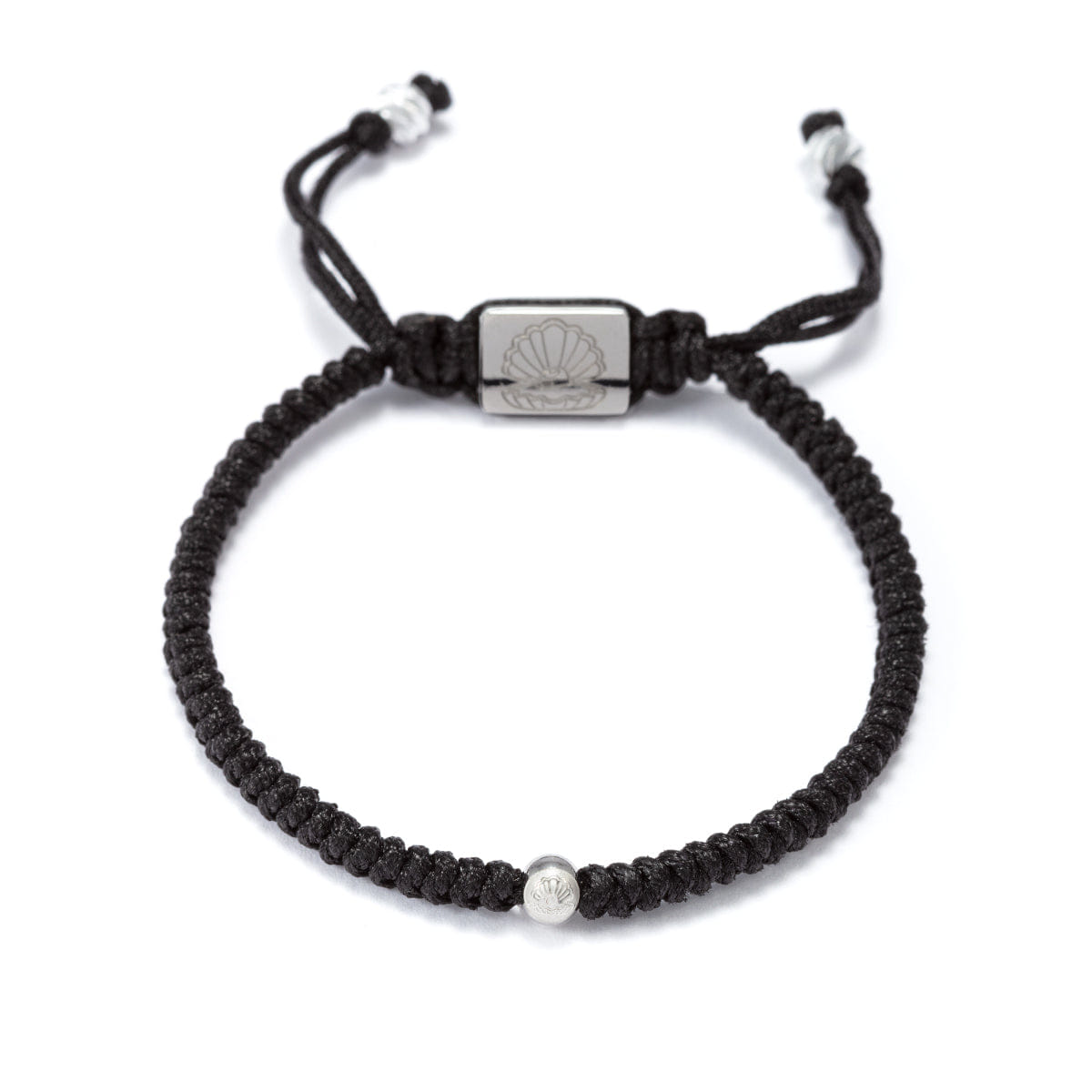 Perle Fini Ro Weave Bracelet Black