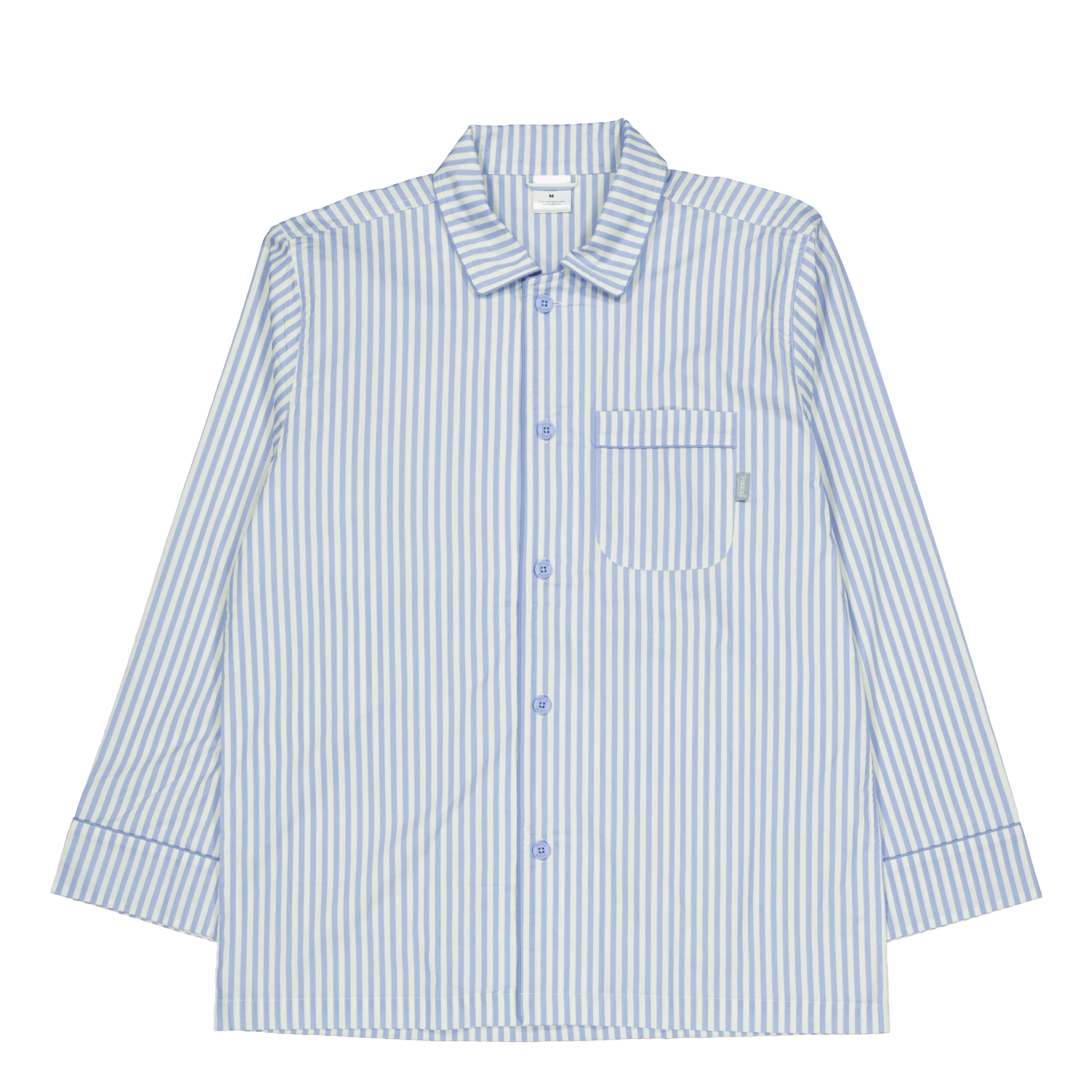 Pockies Ice Blue Striped Pyjama Shirt Blue
