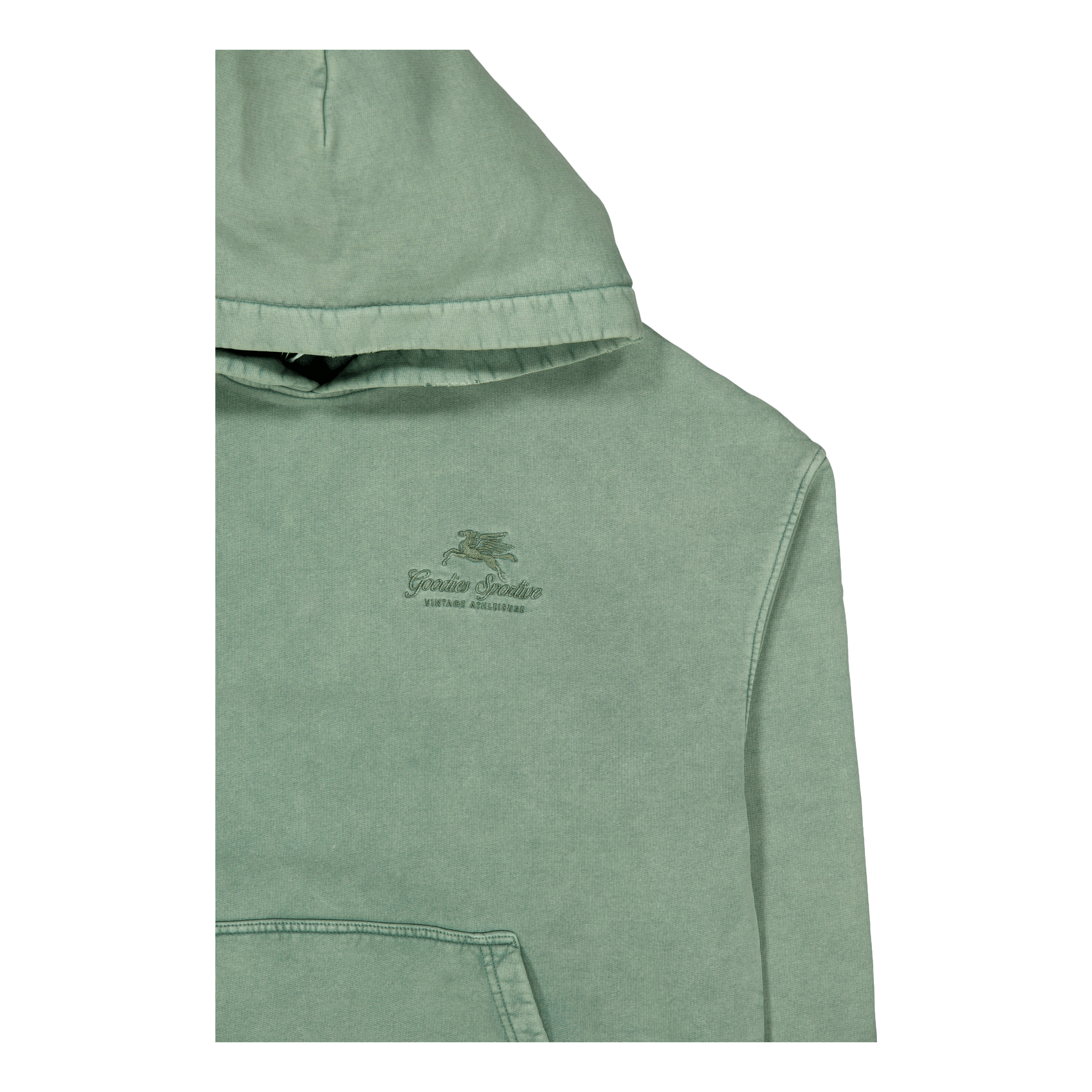 Goodies Sportive 550gms Premium Boxy Hoodie Green