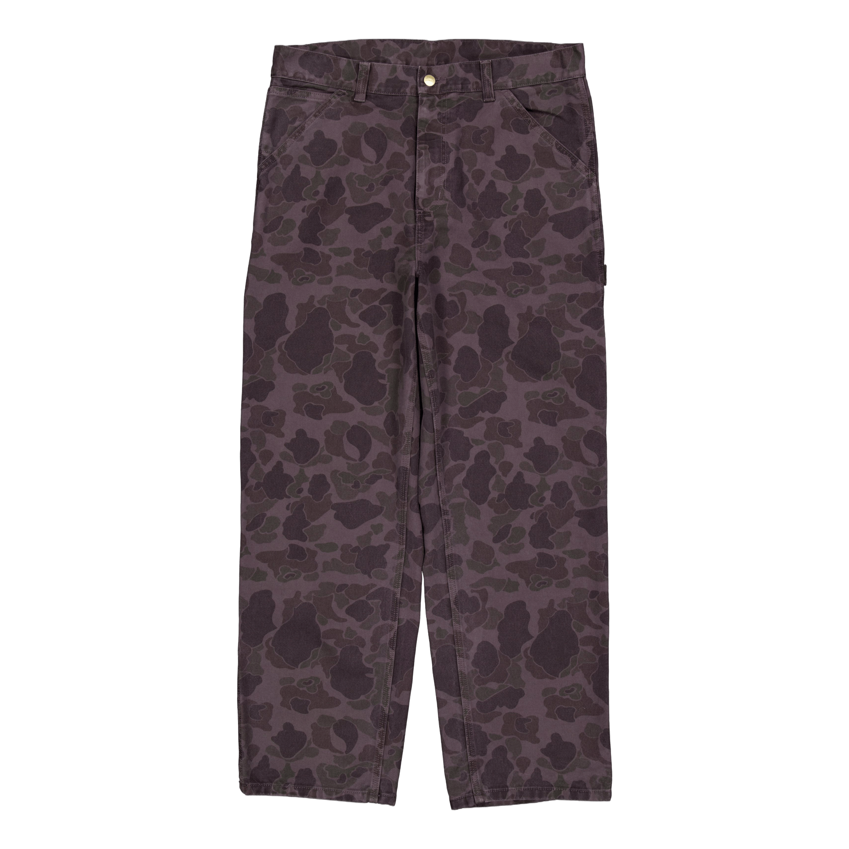 Carhartt WIP Duck Single Knee Pant Camo Duck, Green / Graphite