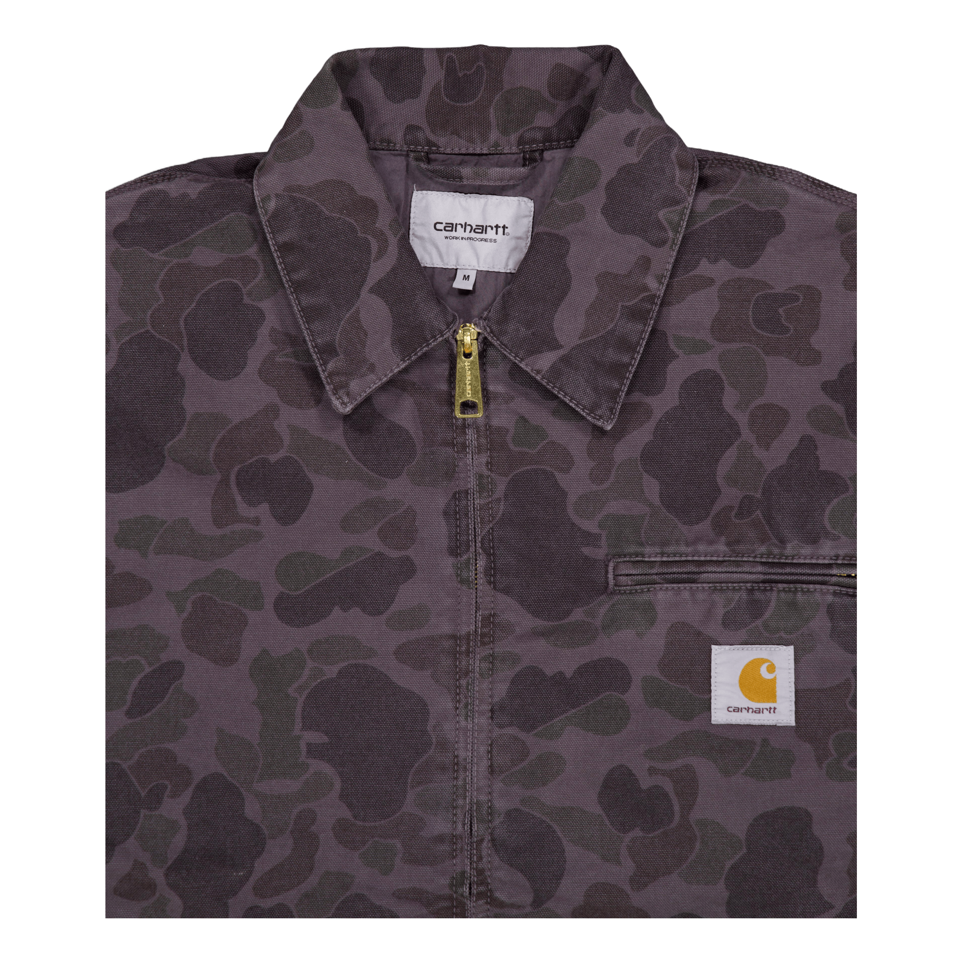 Carhartt WIP Duck Detroit Jacket Camo Duck, Green / Graphite