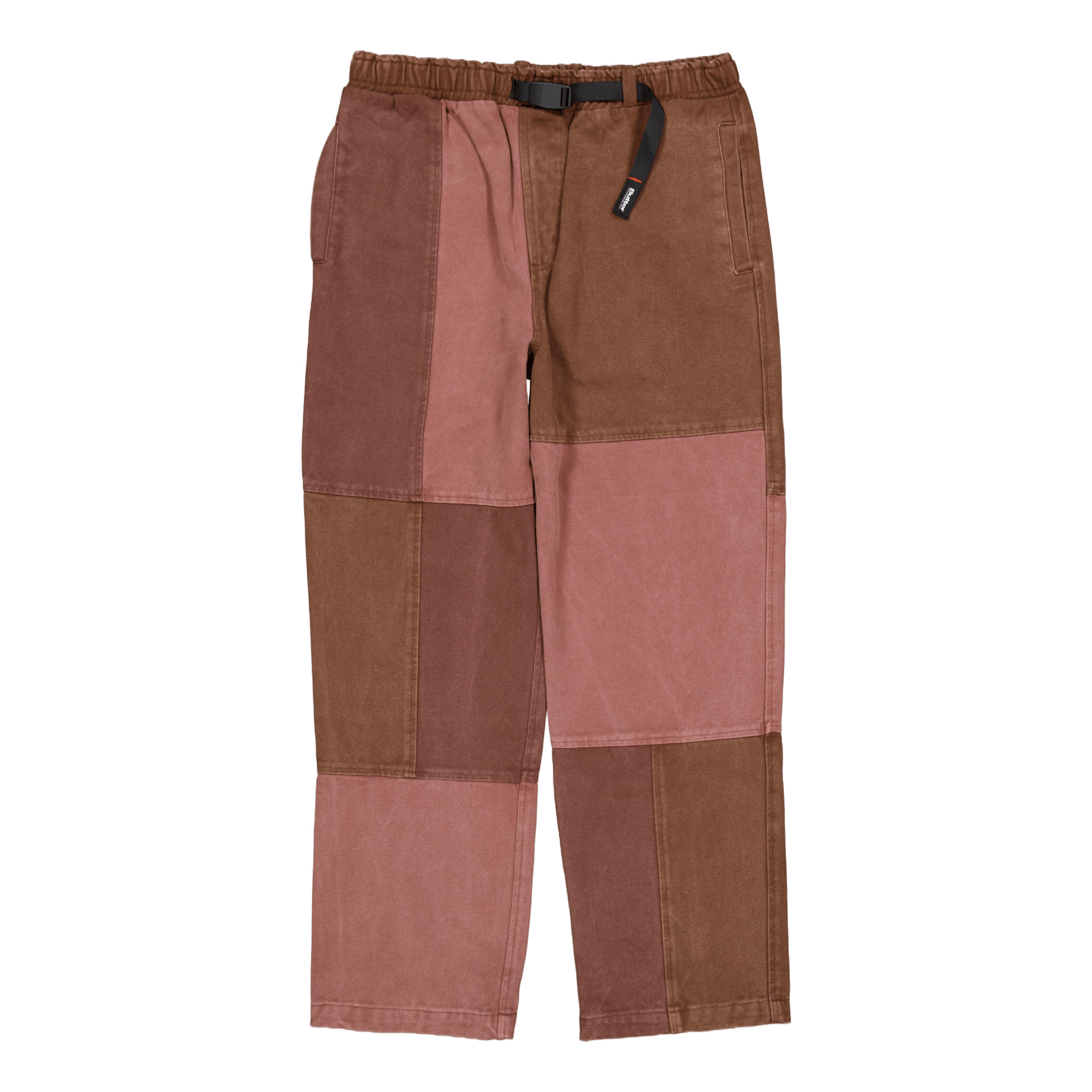 Butter Goods Washed Canvas Patchwork Pants Washed Burgundy