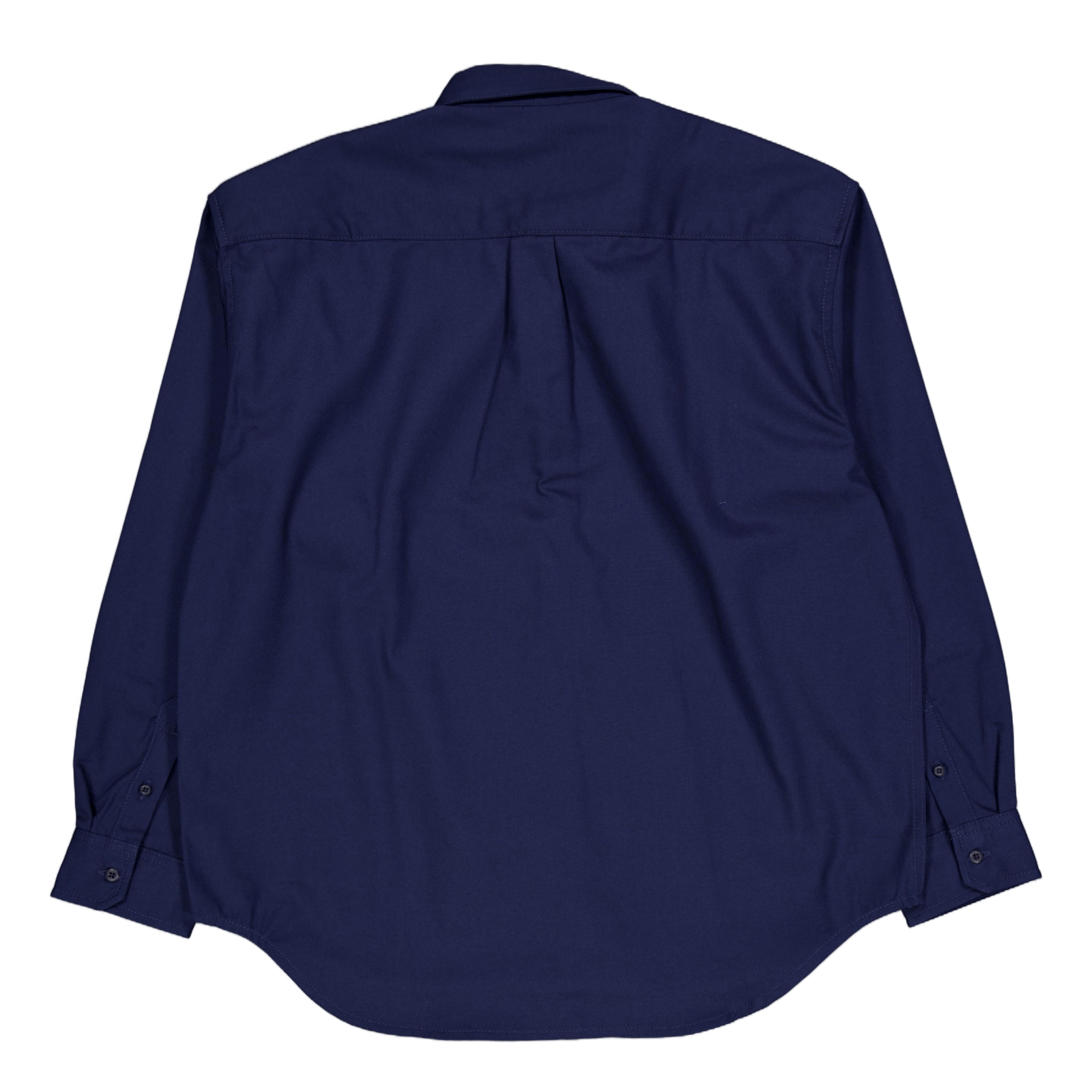 Carhartt WIP L/s Module Script Shirt Air Force Blue / White
