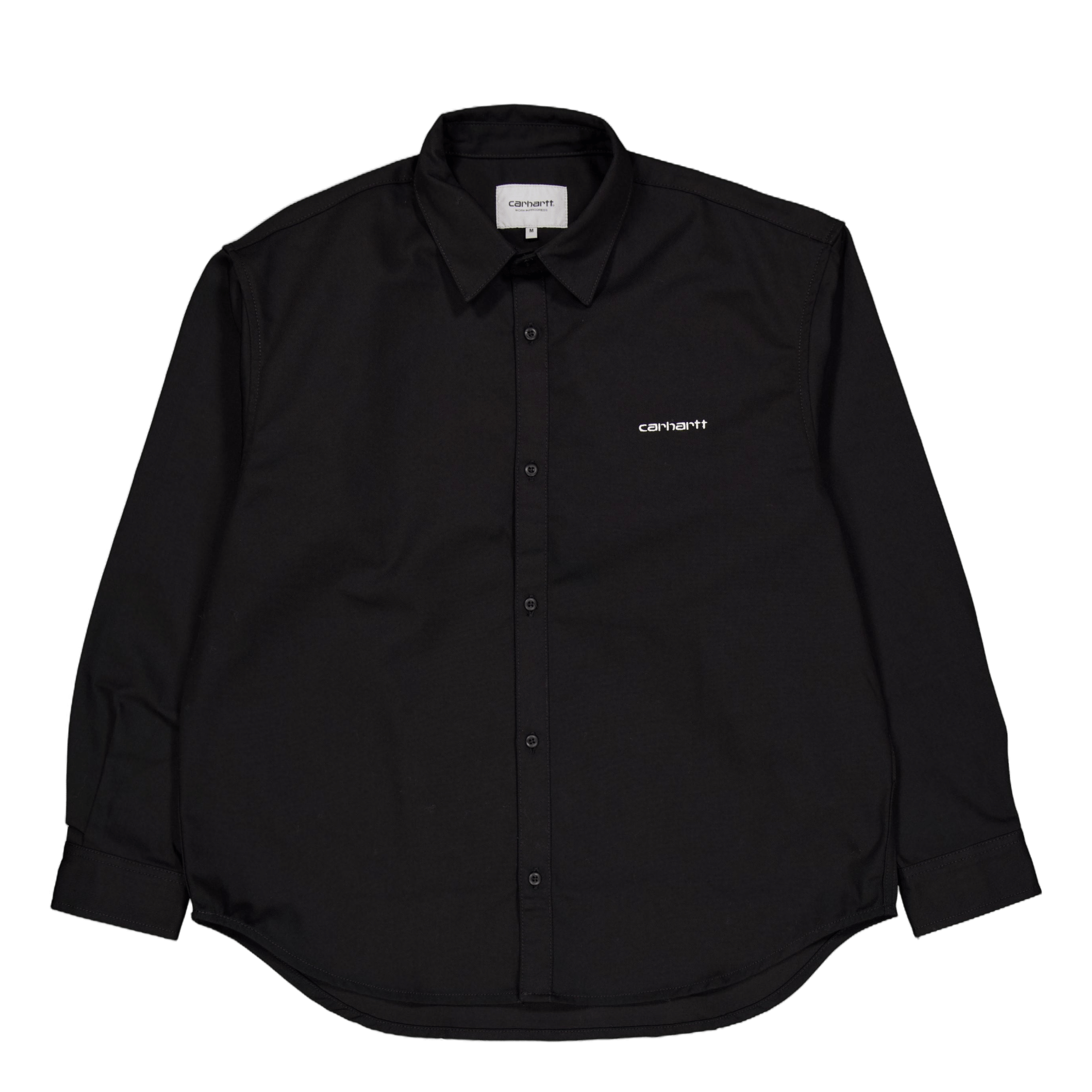 Carhartt WIP L/s Module Script Shirt Black / White