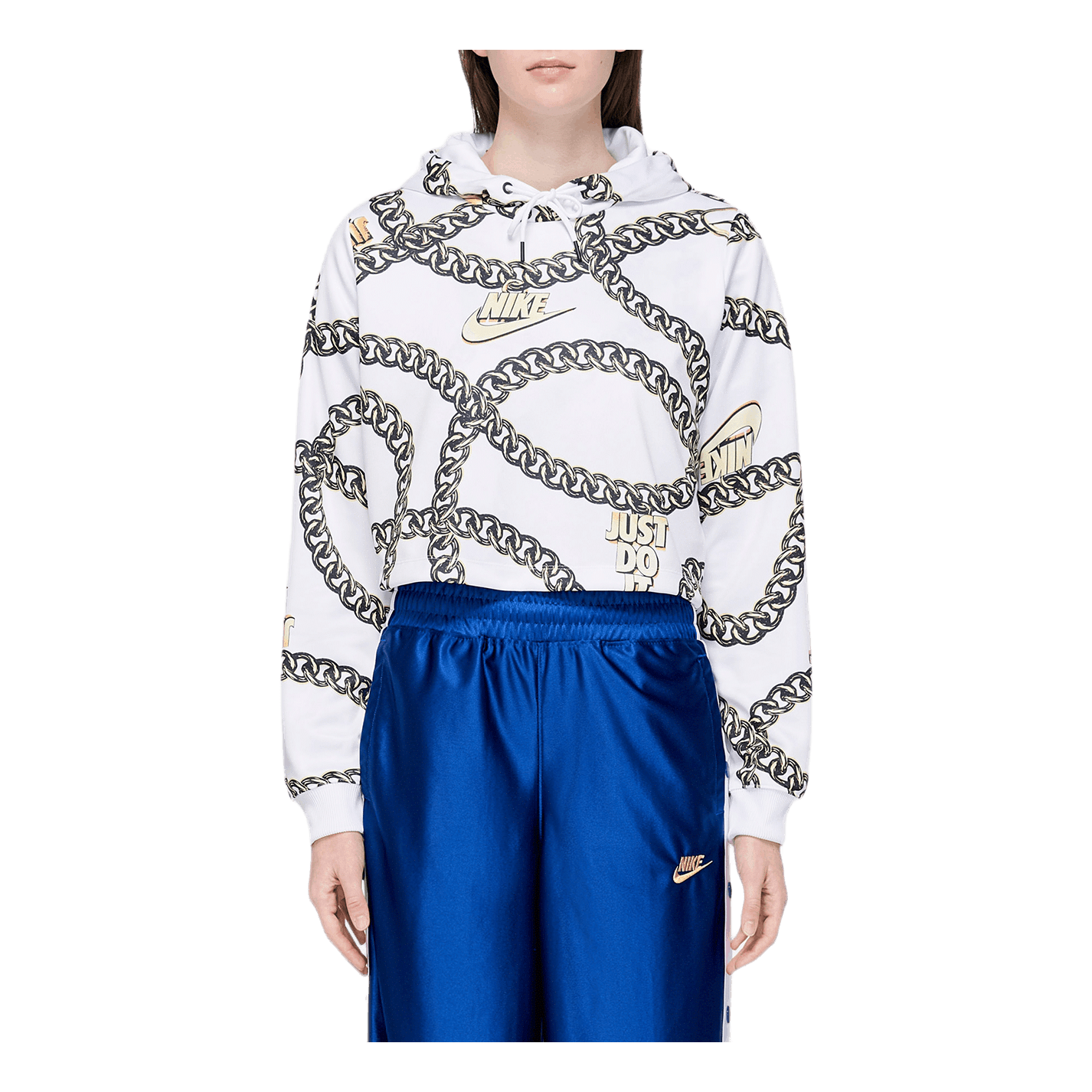Nike W Crop Top Hoodie White