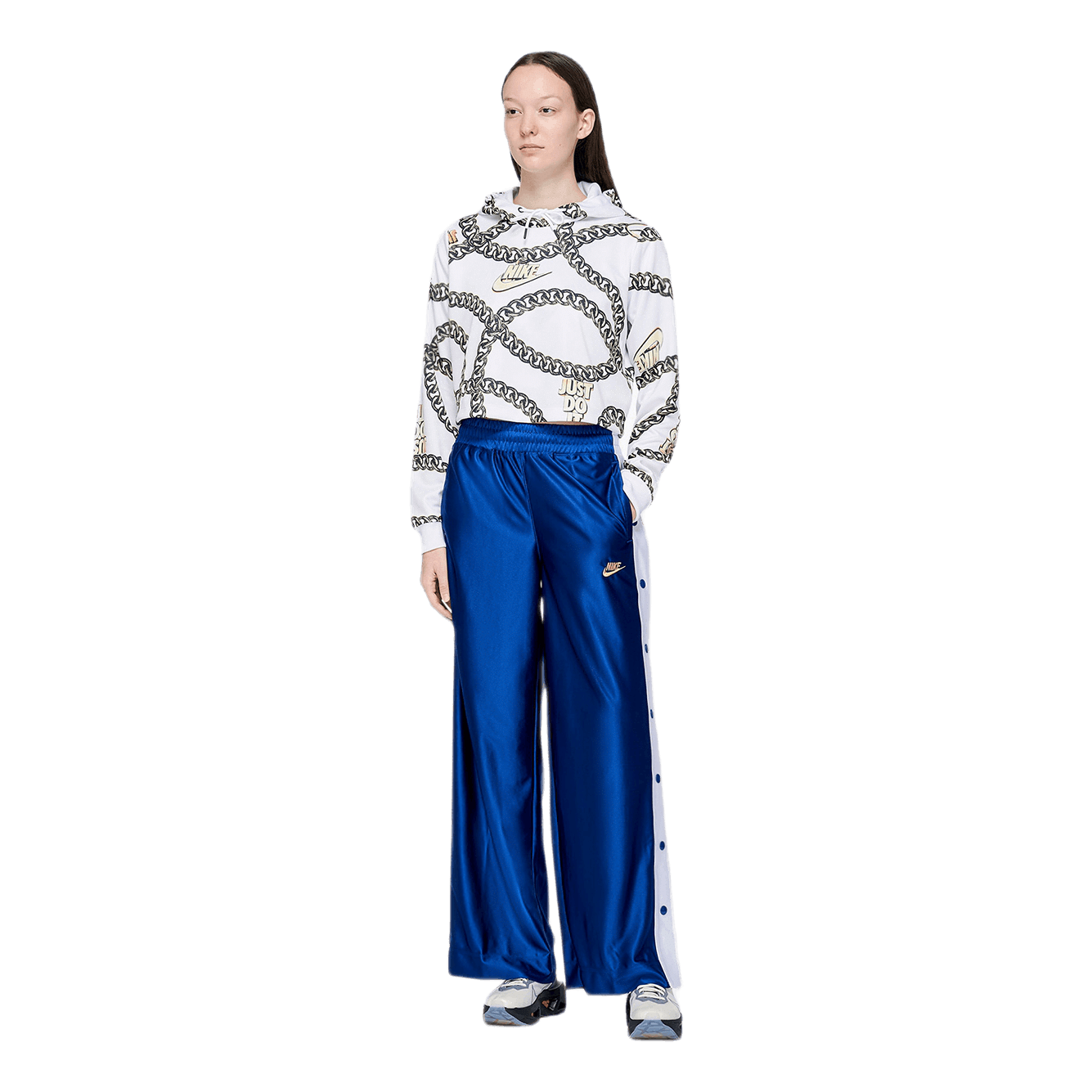 Nike W Crop Top Hoodie White