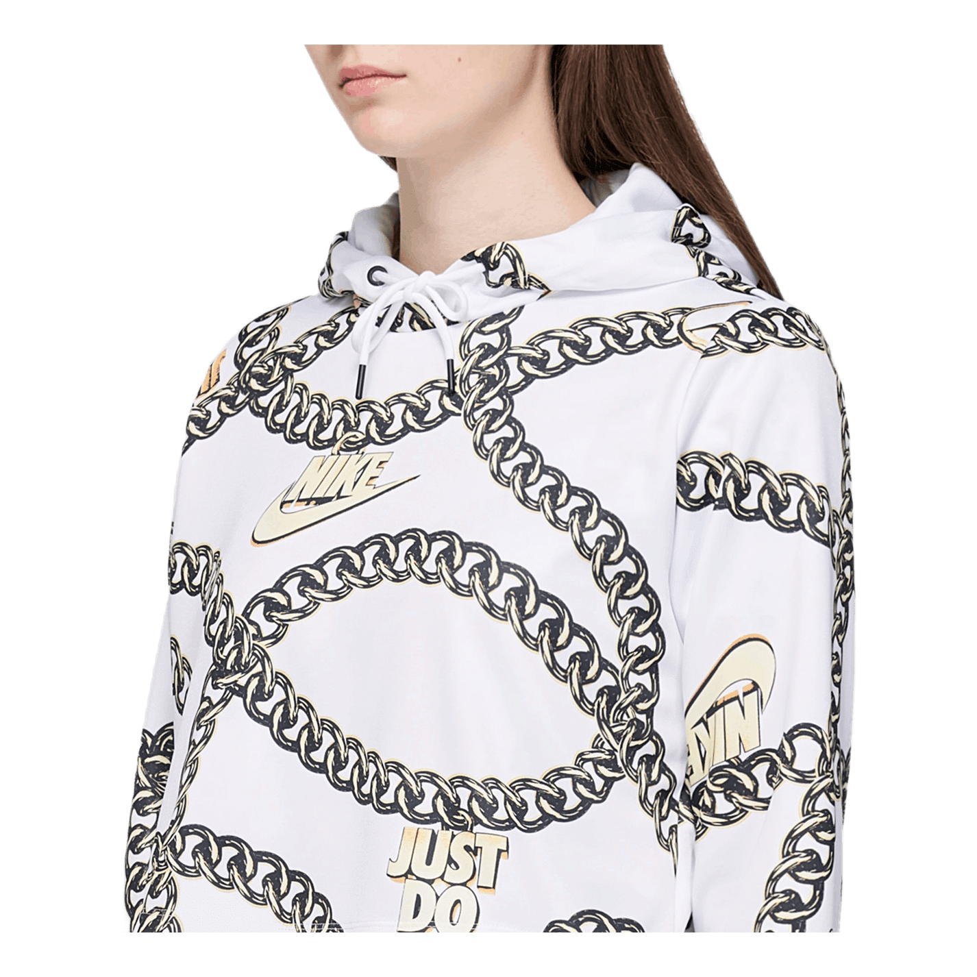 Nike W Crop Top Hoodie White