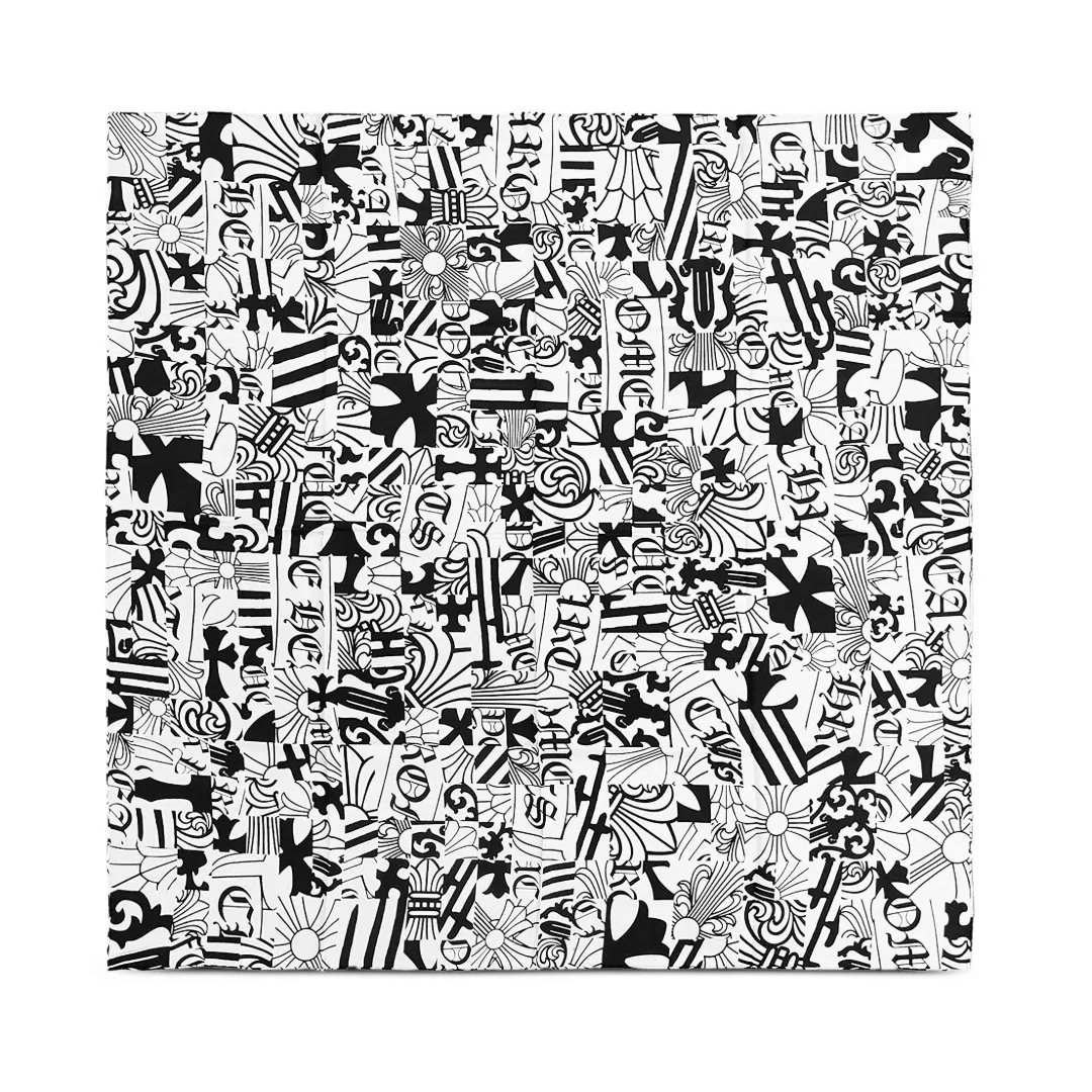 Chrome Hearts Multi-Element Silk Scarf