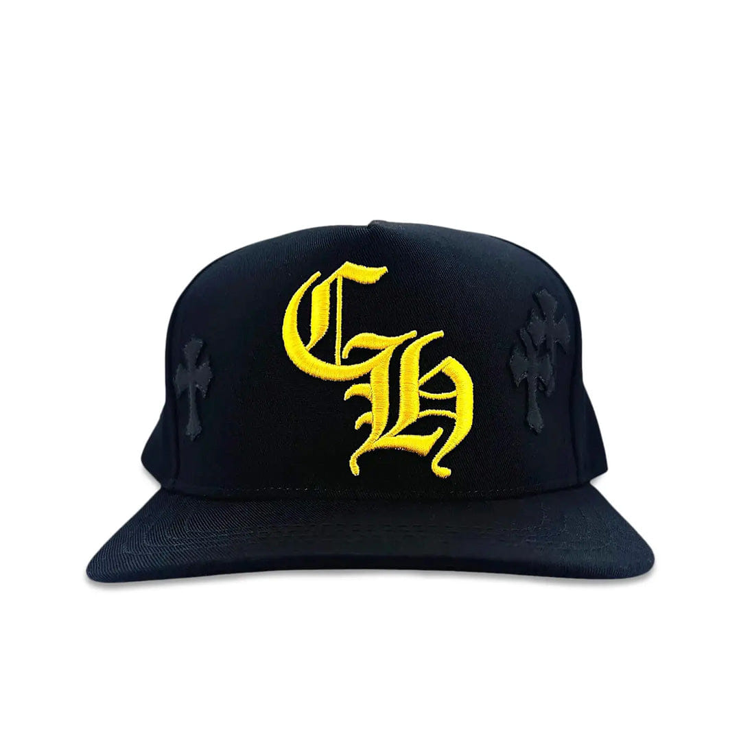 Chrome Hearts CH Multi Patch Trucker Hat Black/Yellow