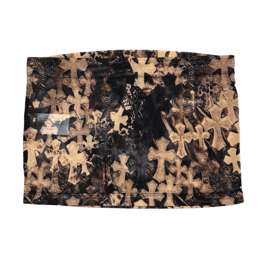 Chrome Hearts All Over Cross Mesh Skirt (Womens)