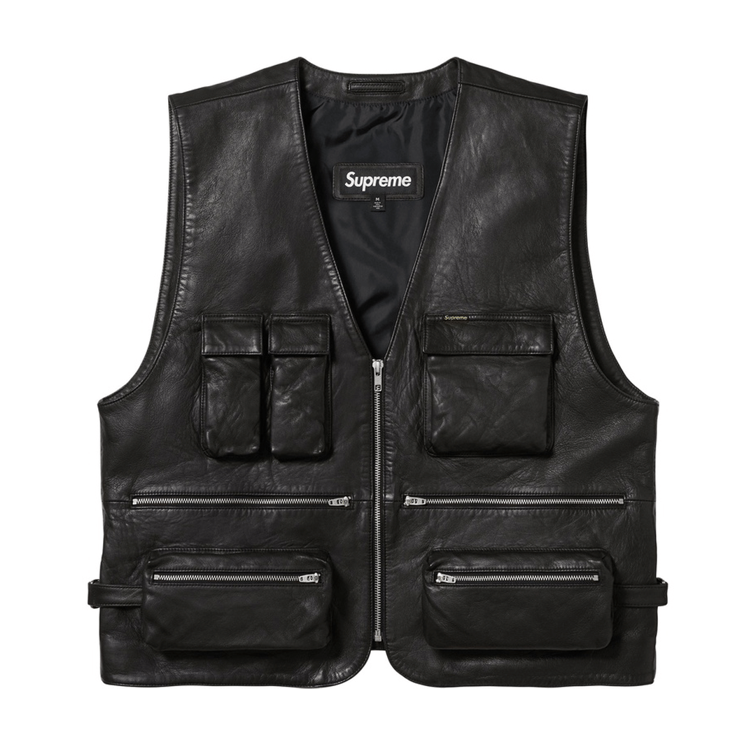 Supreme Leather Cargo Vest