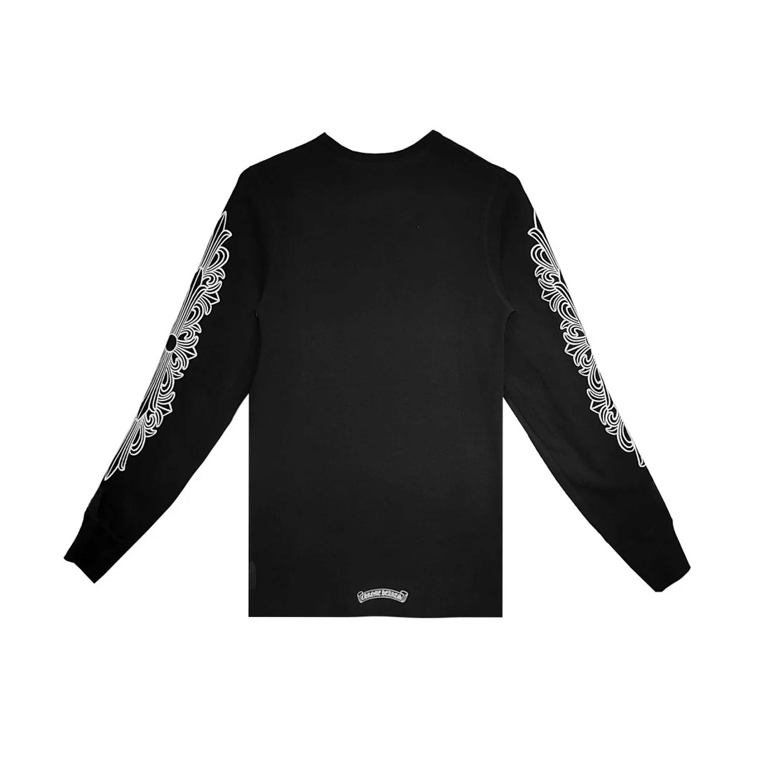 Chrome Hearts Floral Logo Thermal Long Sleeve T-Shirt