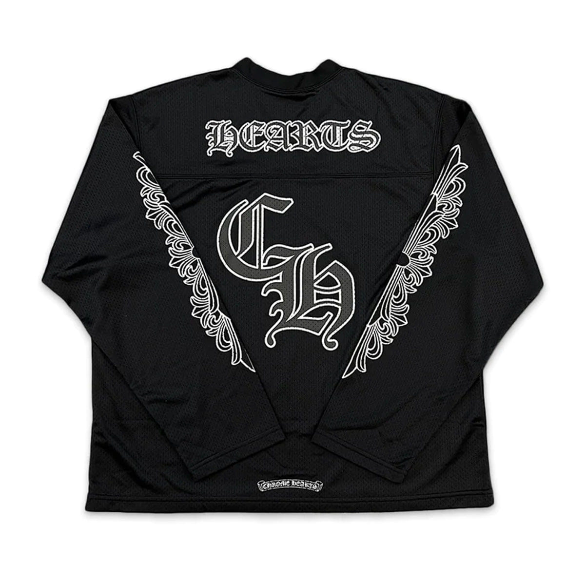Chrome Hearts Sports Mesh Long Sleeve Jersey Black