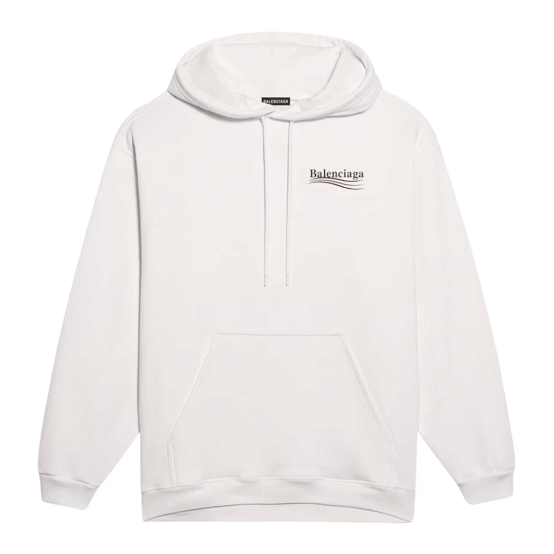 Balenciaga Political Campaign Hoodie White