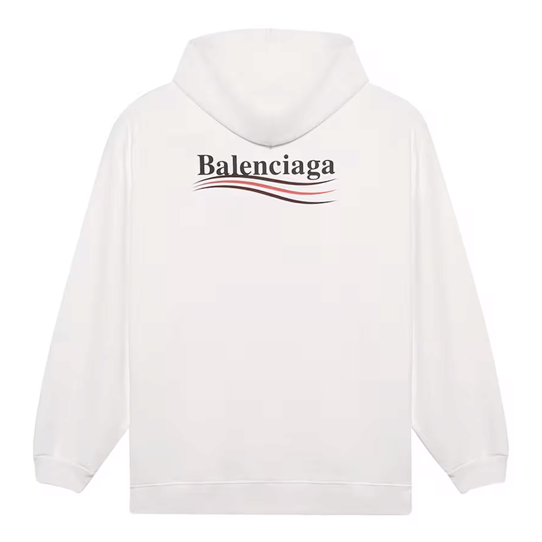 Balenciaga Political Campaign Hoodie White