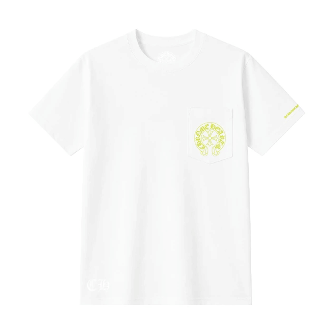 Chrome Hearts Neon Horseshoe Pocket T-Shirt White