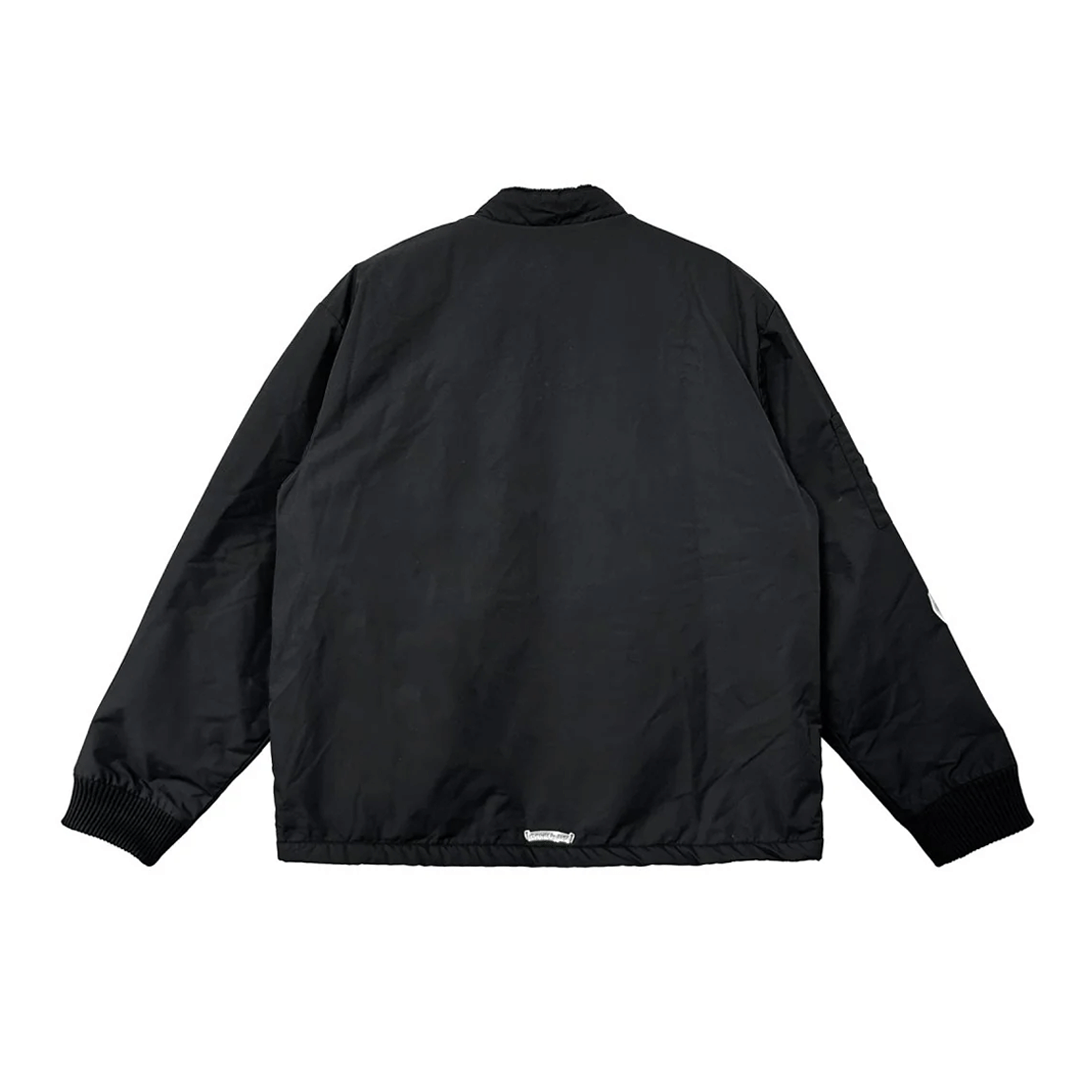 Chrome Hearts Triple Cross Patch Racing Jacket Black