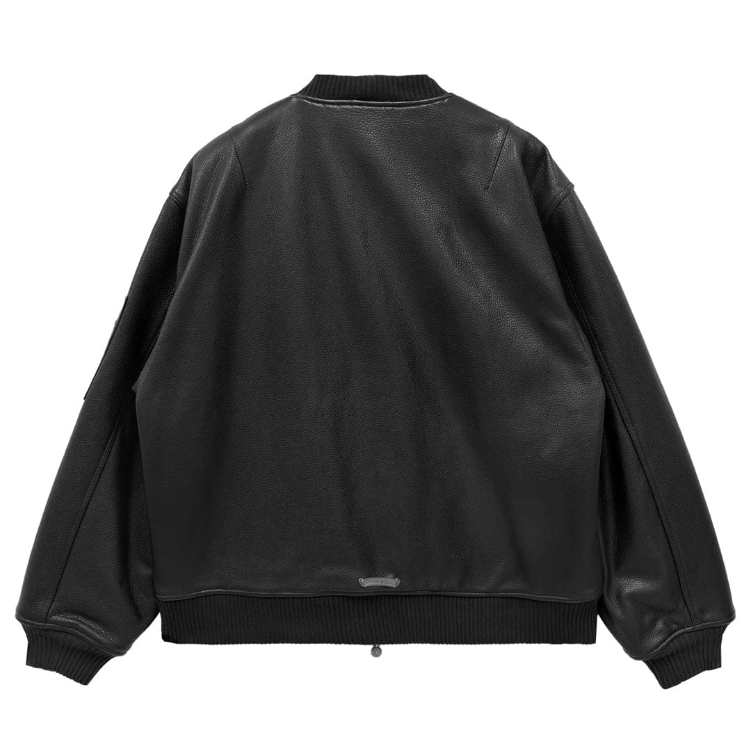 Chrome Hearts CH Leather Varsity Jacket "On Target"
