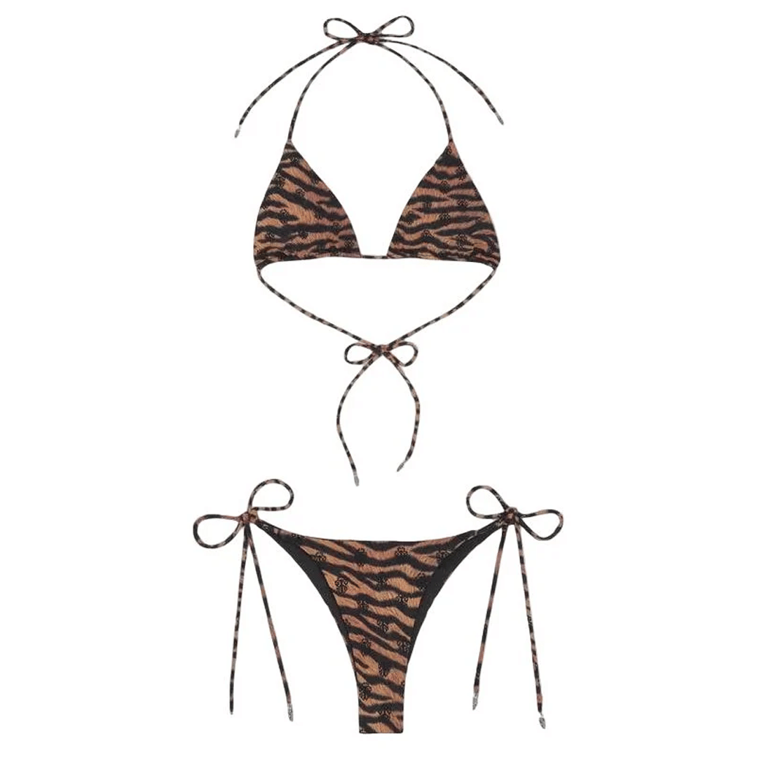 Chrome Hearts x Dipped in Blue Bikini Set Orange