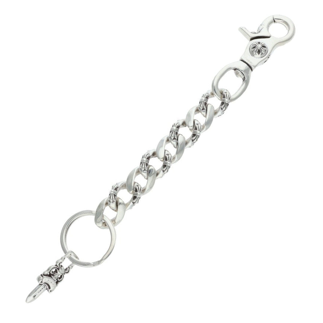 Chrome Hearts Extra Fancy Cuban Link Keychain w/ Dagger